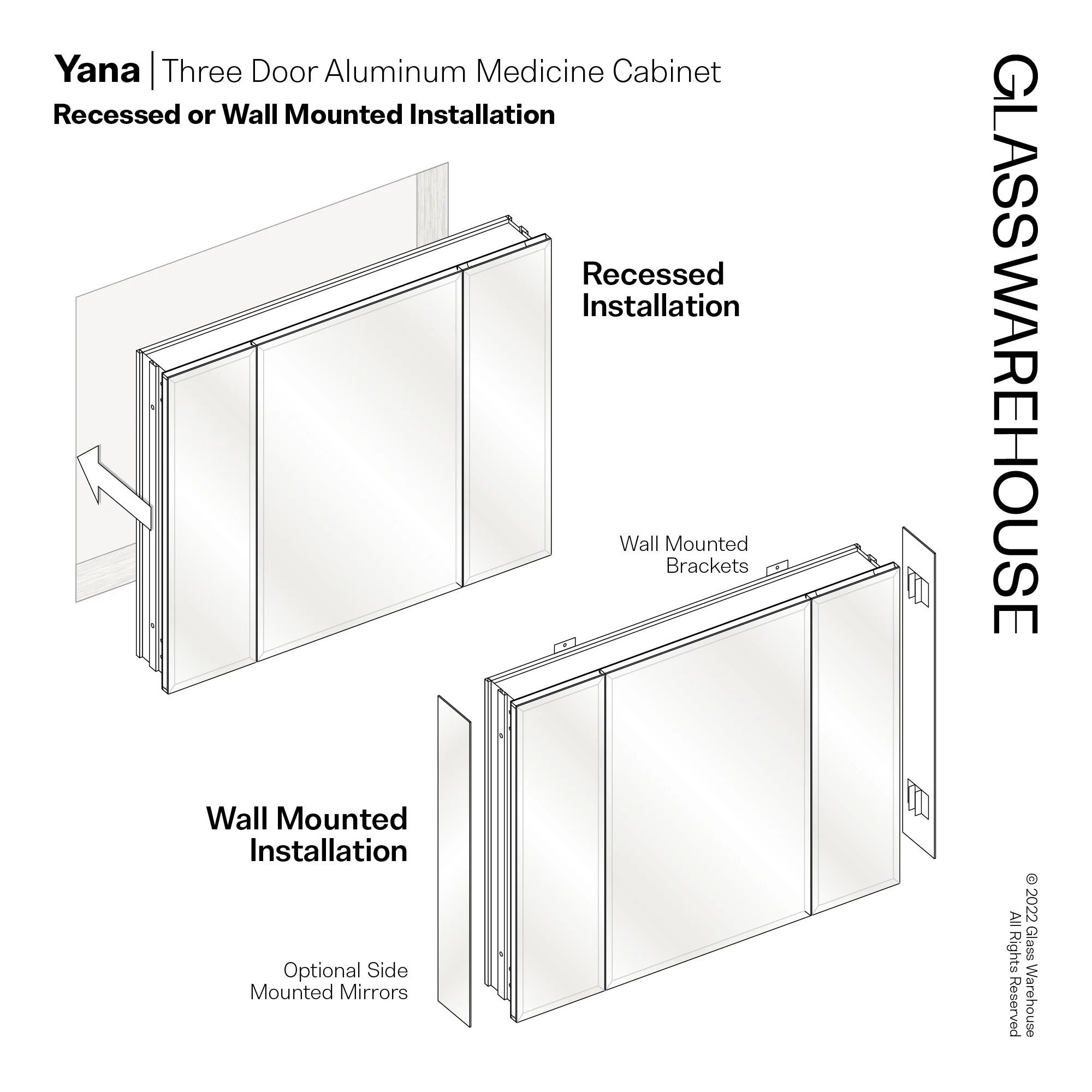 Aluminum Medicine Cabinet