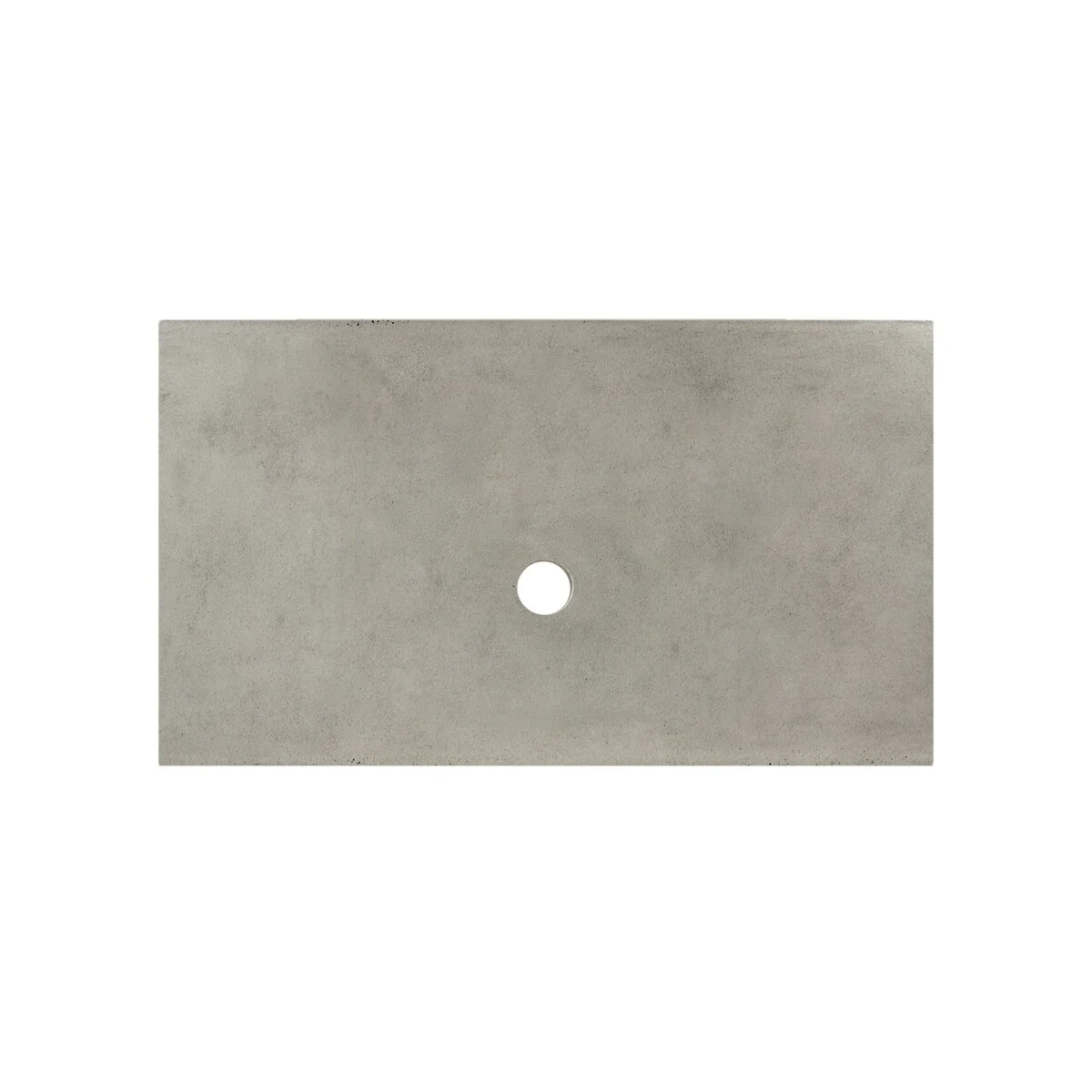 NativeStone Concrete Vanity Top - Vessel Sink Cutout with No Faucet Hole (Top Only)