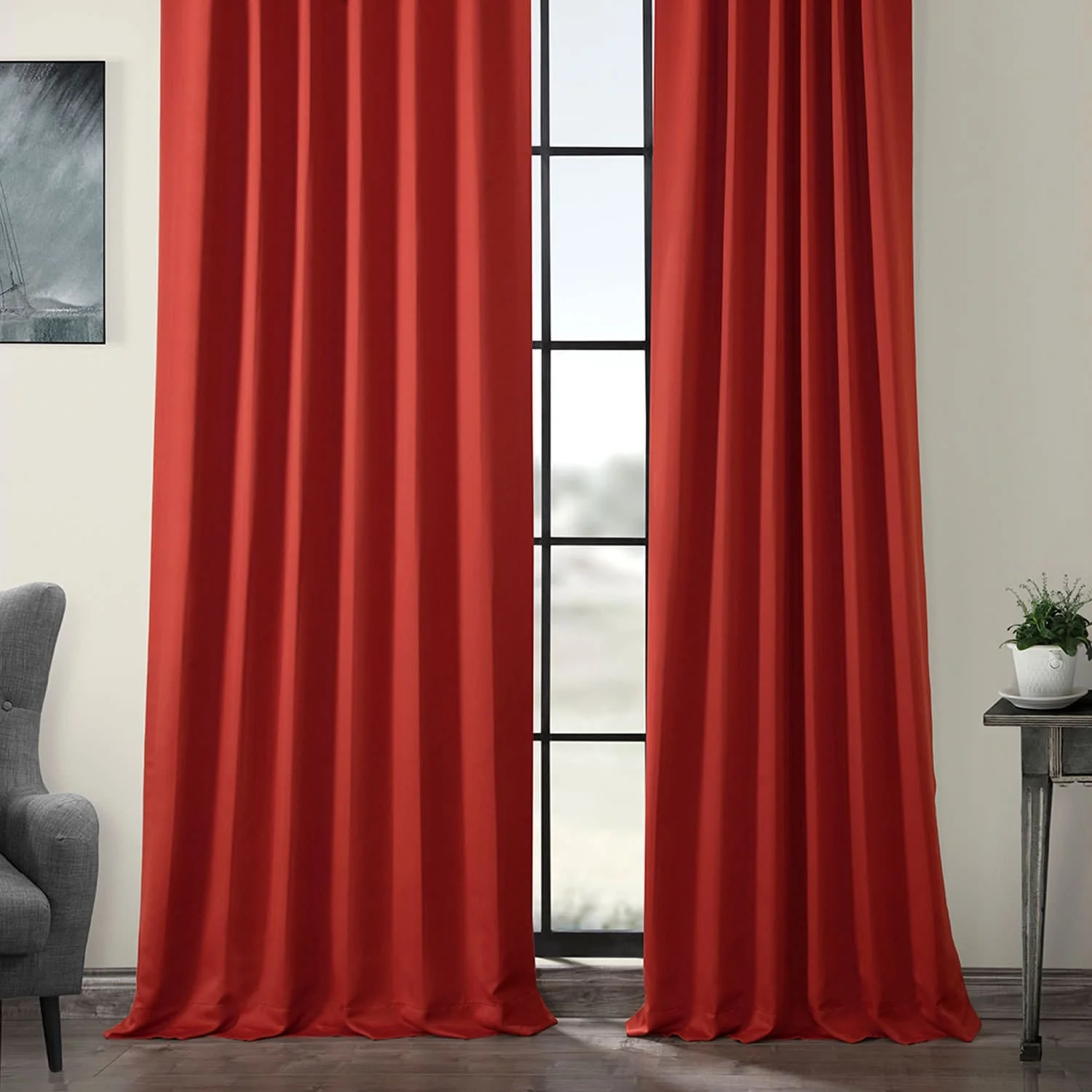 Exclusive Fabrics Room Darkening Curtain Panel Pair (2 Panels)
