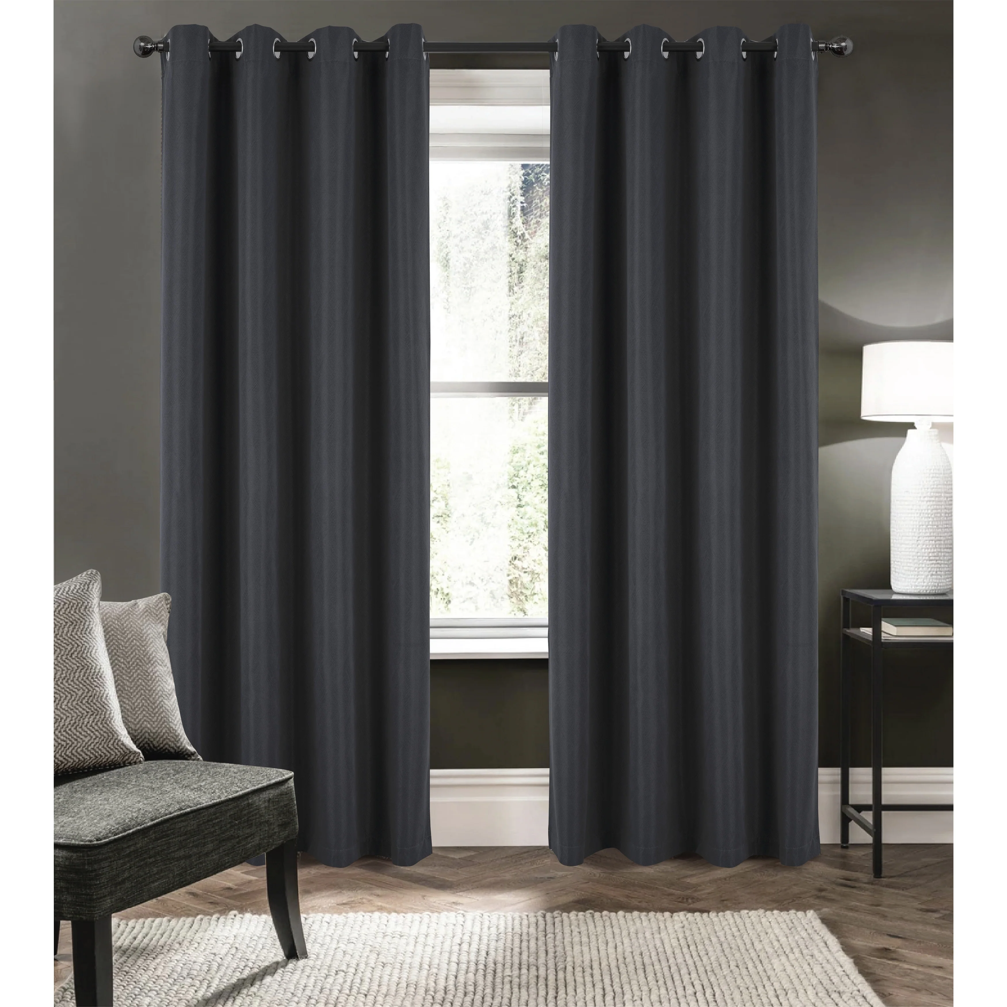 Barron Blackout Window Curtain Grommet Panel 90