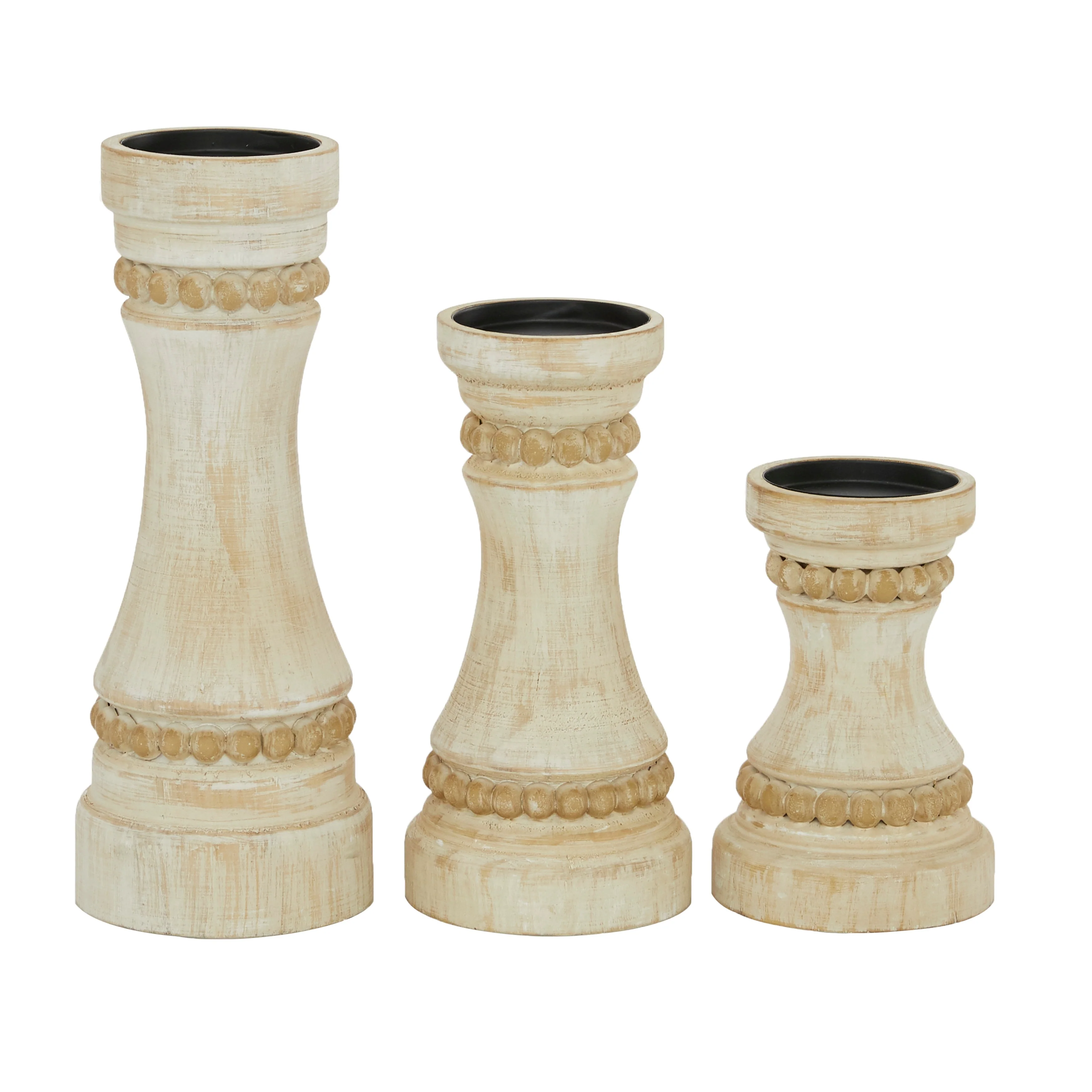 Wood Farmhouse Candle Holder (Set of 3) - S/3 12