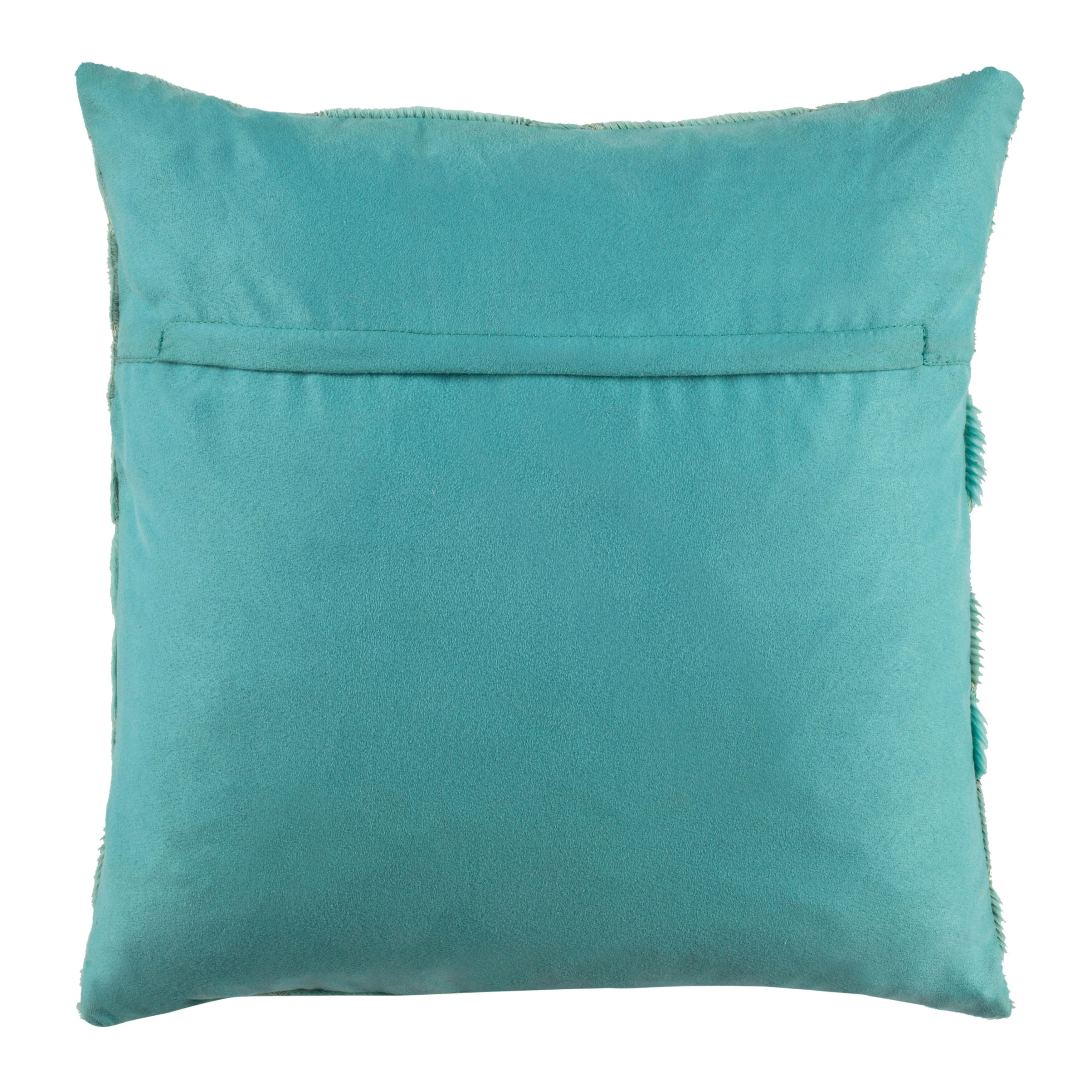 SAFAVIEH Begum Teal Cowhide 20-inch Pillow