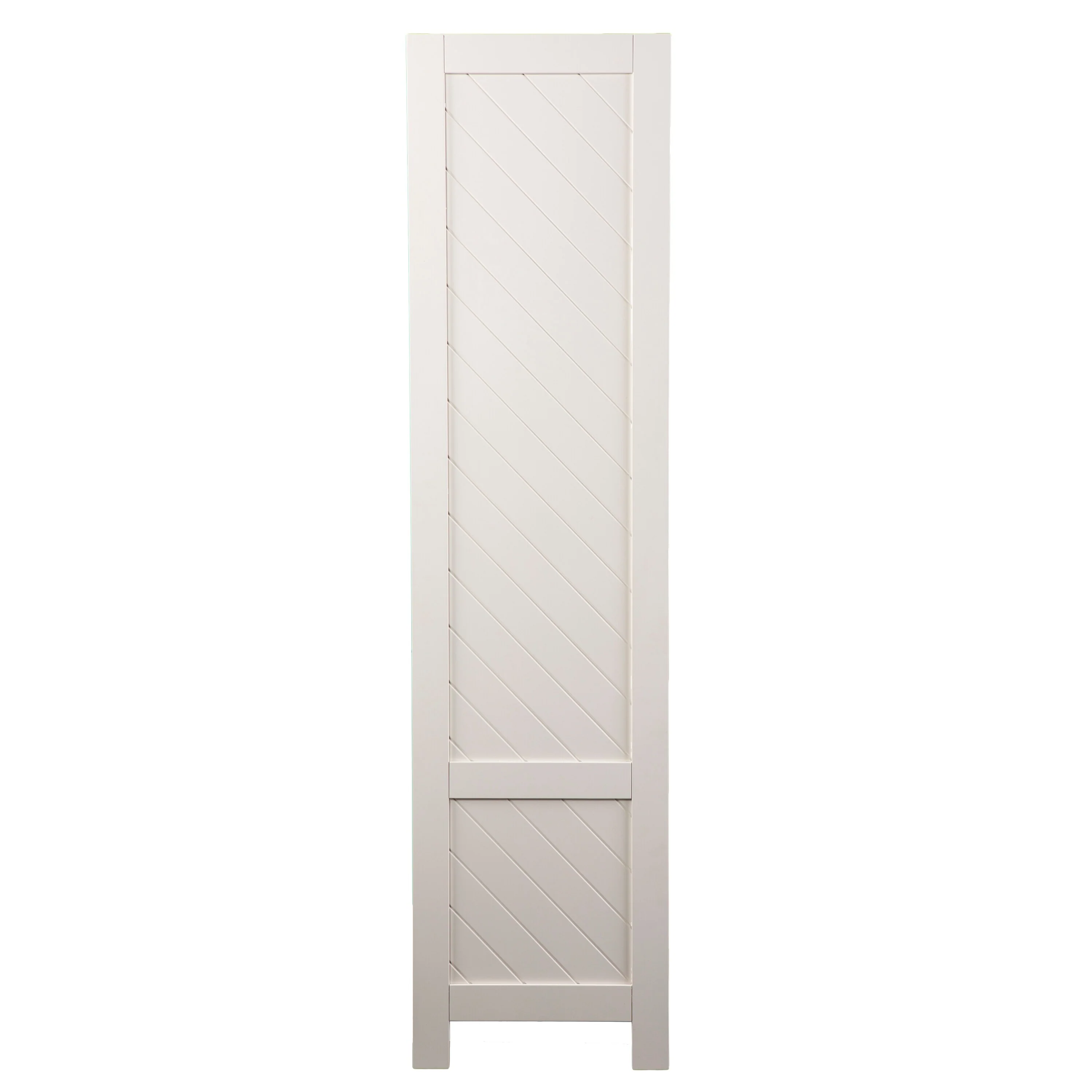 SEI Furniture Tione Modern Farmhouse White Wood Room Divider