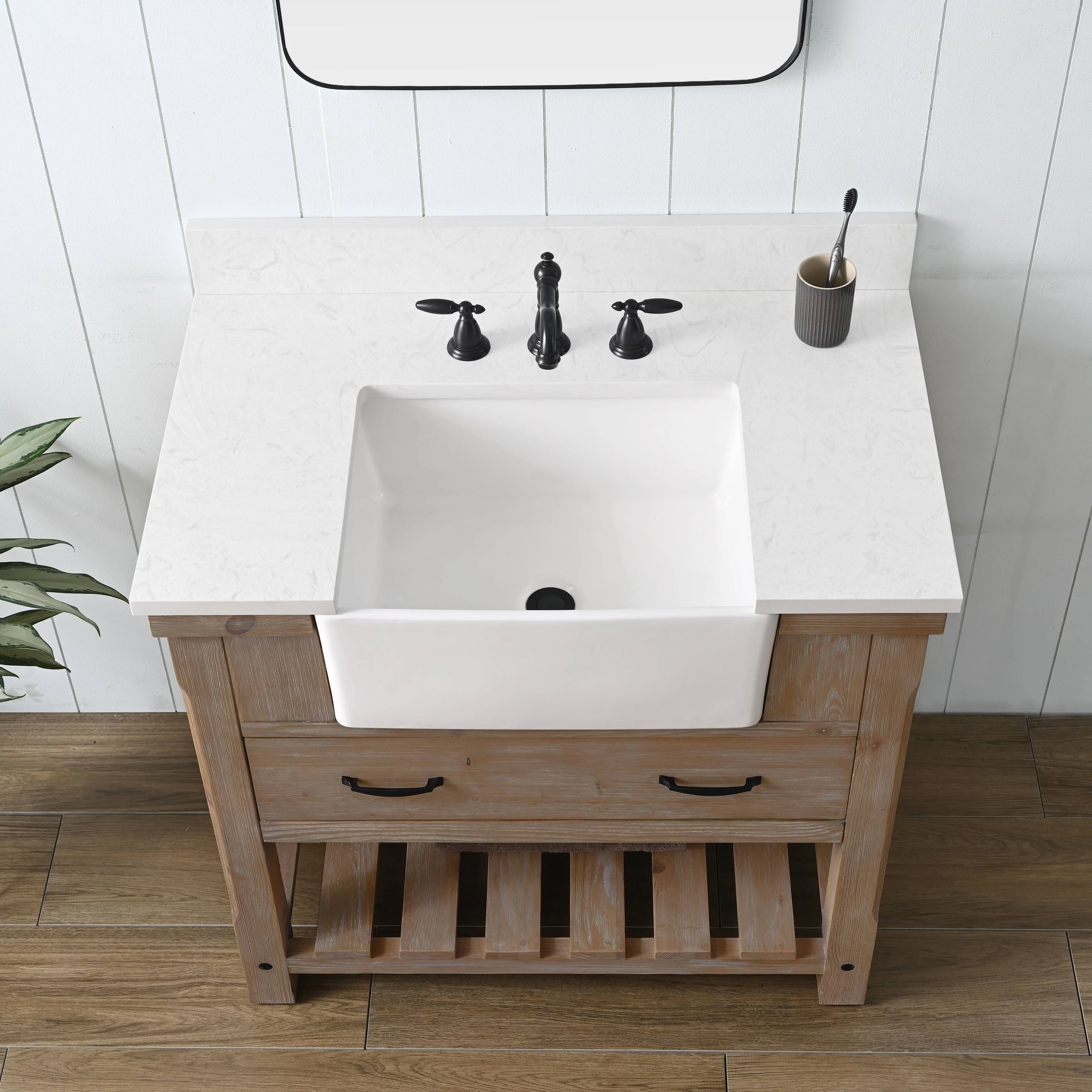 Sudio Design Bathroom Vanity Wesley Weathered Collection.