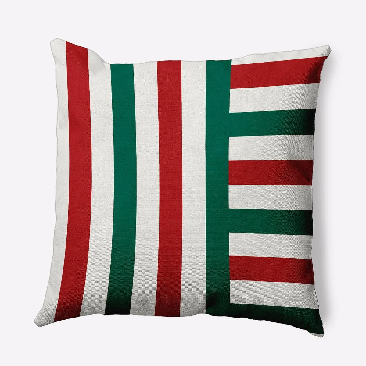 Christmas Stripes Accent Pillow