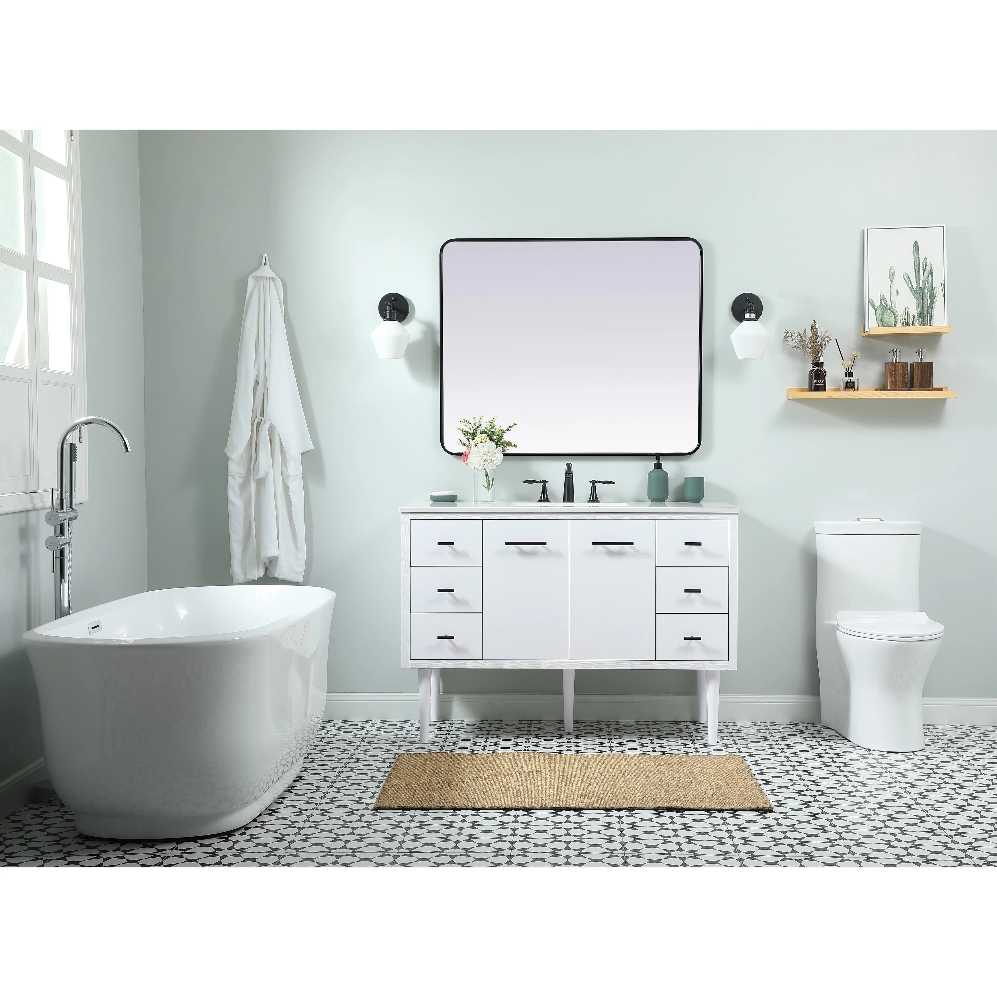 Fern 36 - 48 Inch Single Bathroom Vanity