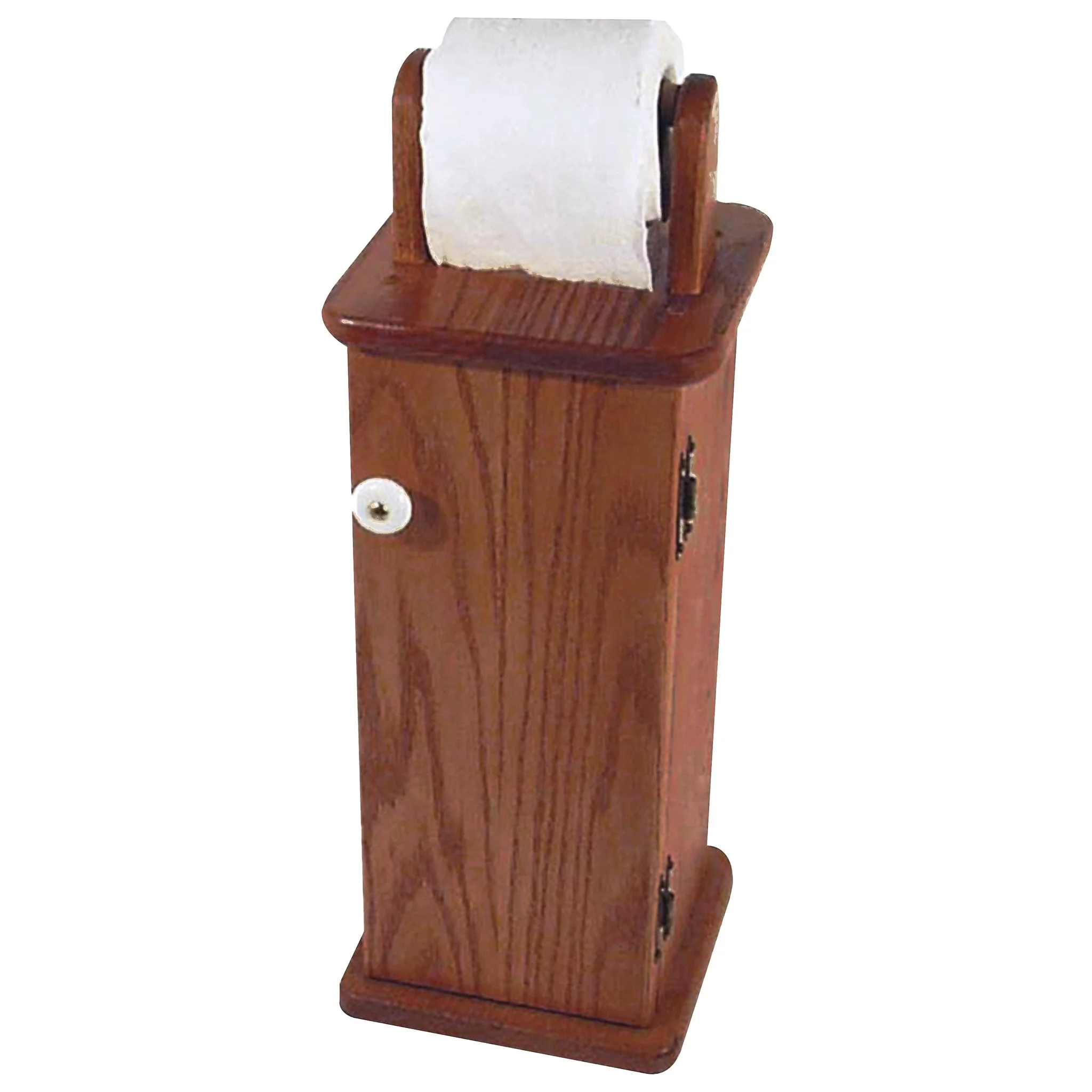 Oak Toilet Paper Cabinet