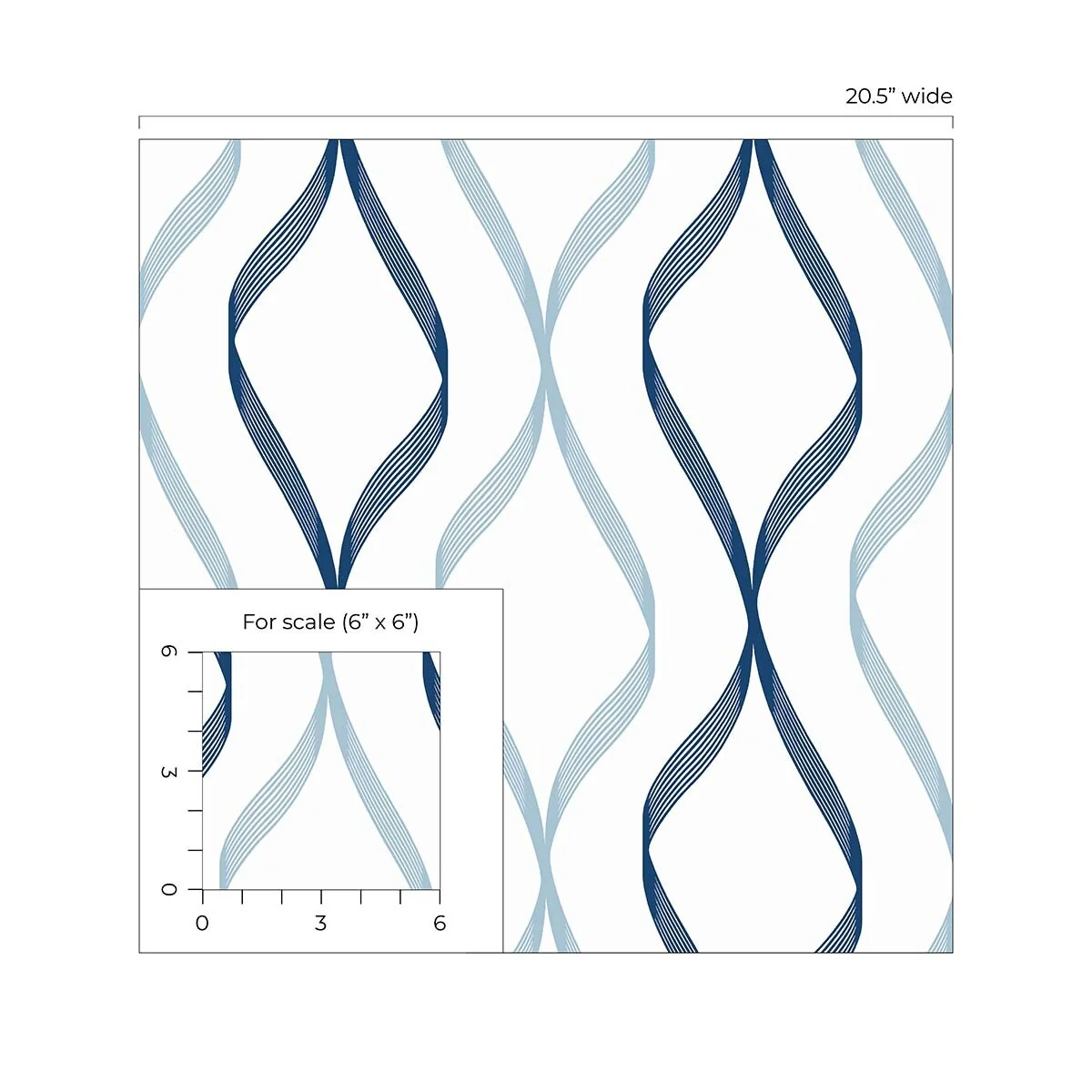 NextWall Ogee Ribbon Peel and Stick Wallpaper