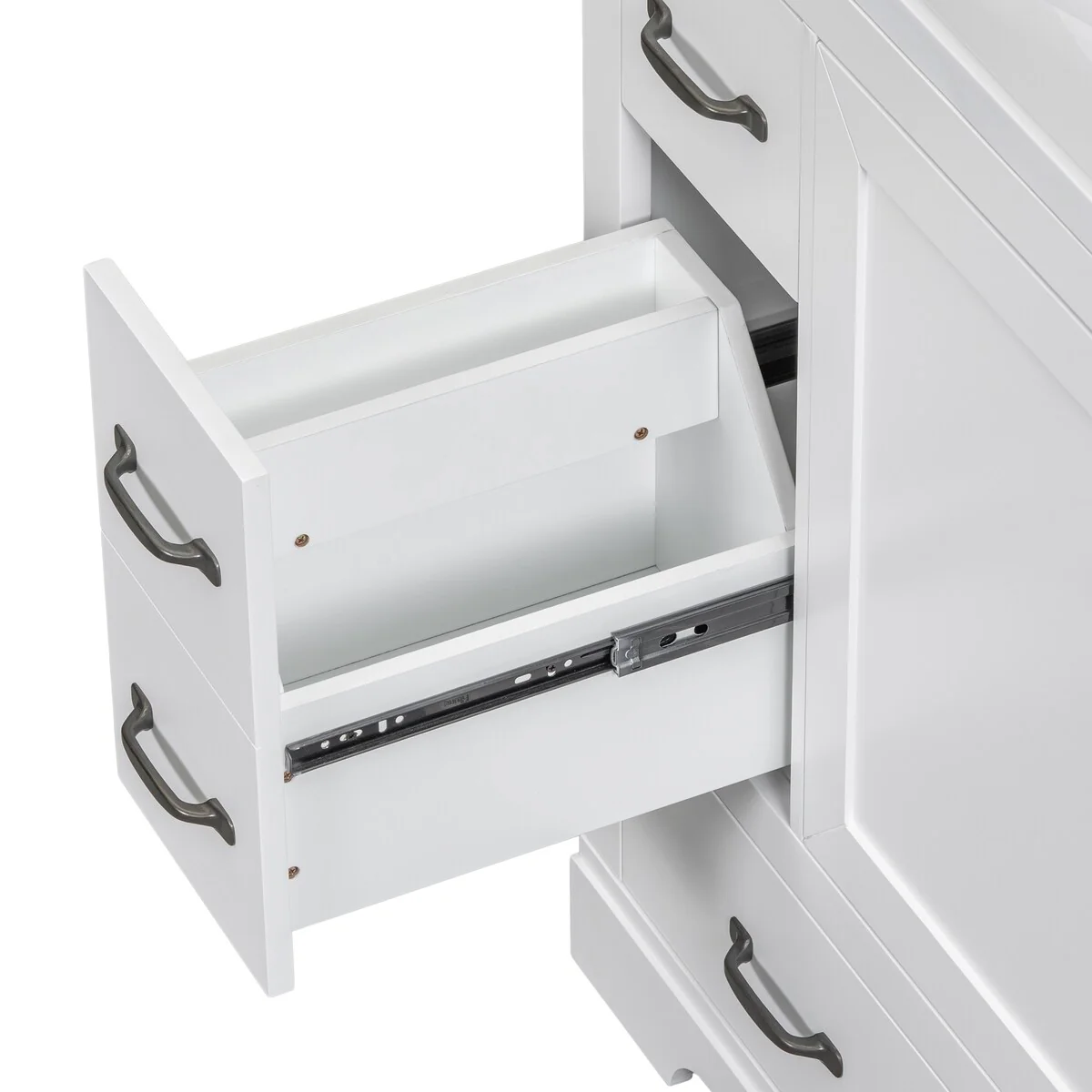 Bathroom Vanity Cabinet with Multi-Functional Drawer and Adjustable Shelf