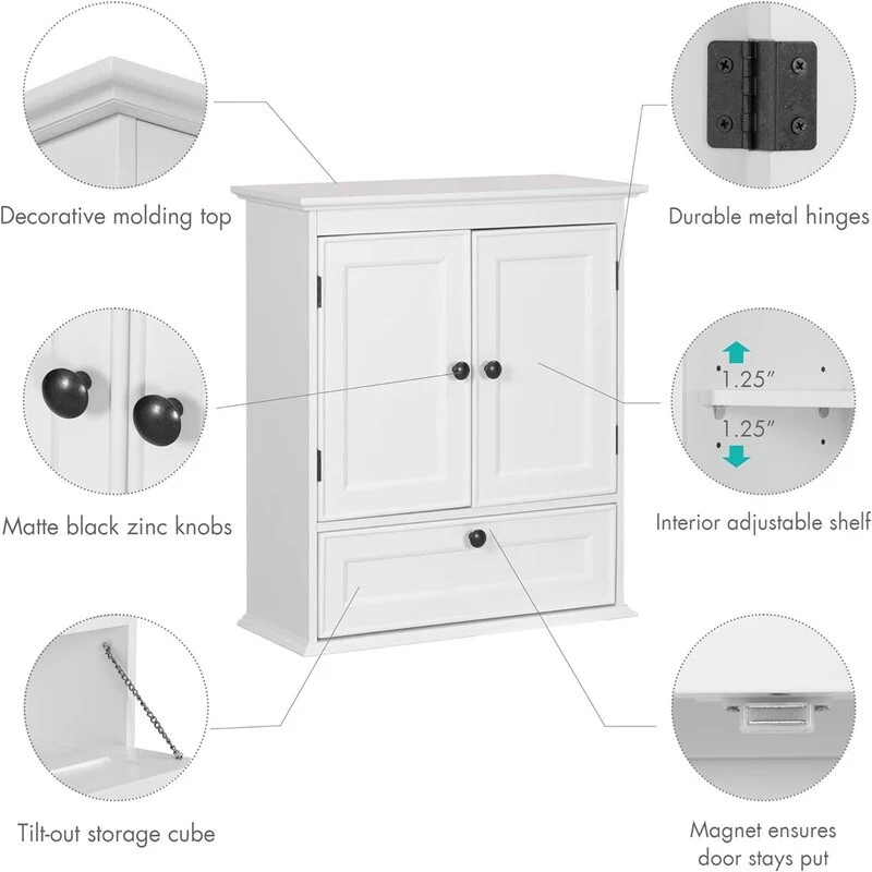 Bathroom Cabinet Wall Mounted - 8.7