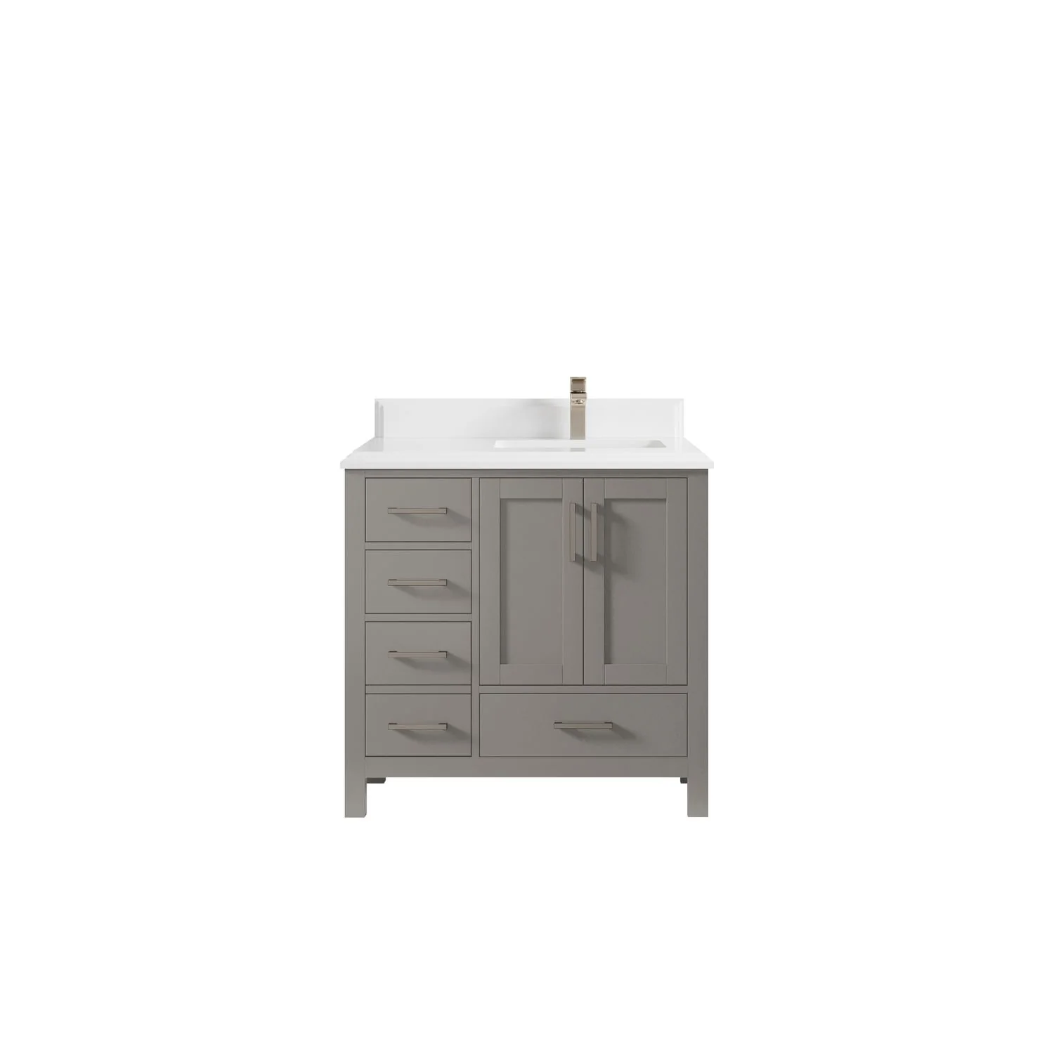 Willow Collections 36 in. W x 22 in. D Malibu Right Offset Sink Bathroom Vanity with Countertop
