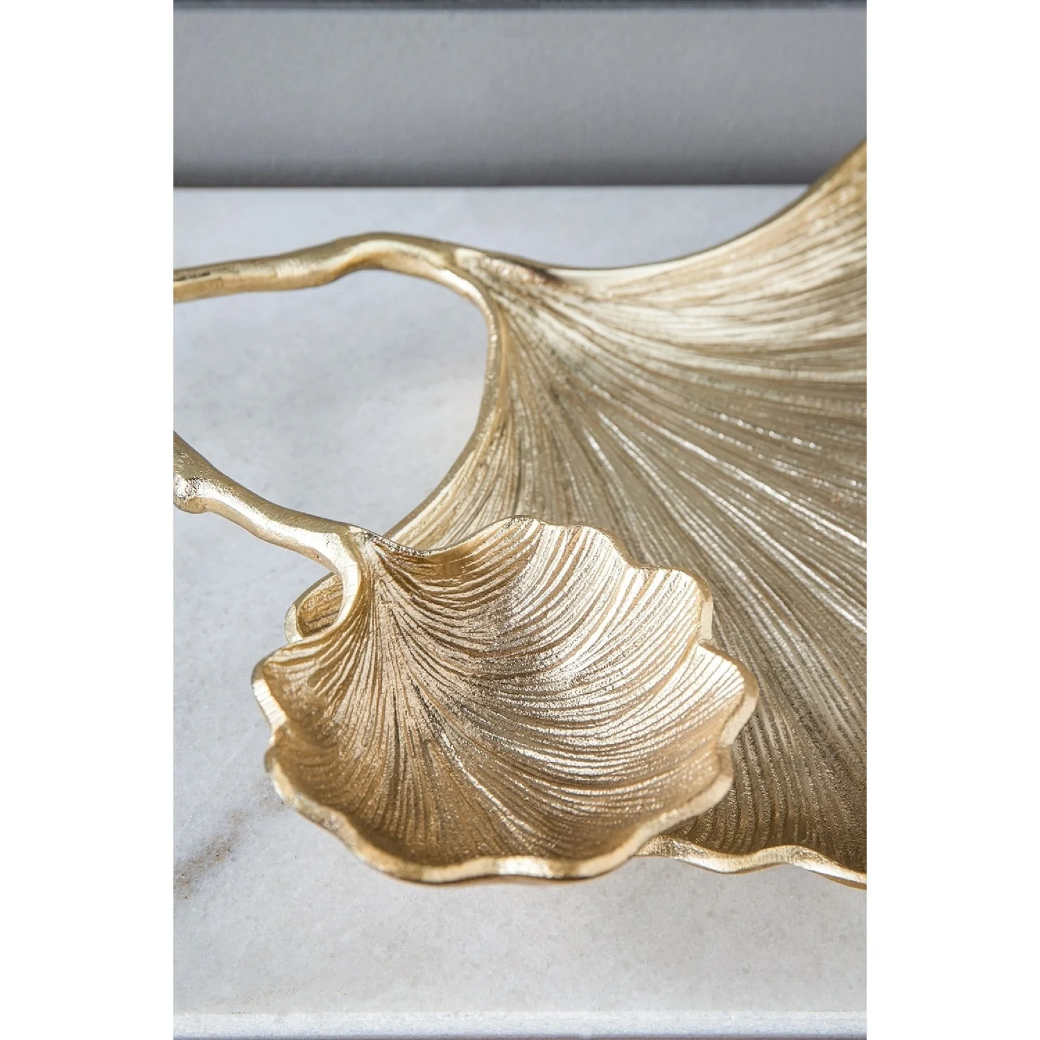 A&B Home Decorative Gingko Leaf Double Bowl