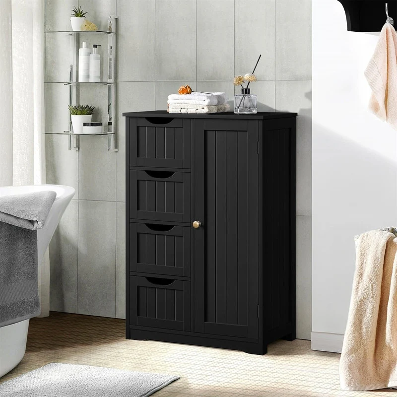 Wooden Bathroom Floor Cabinet - 13