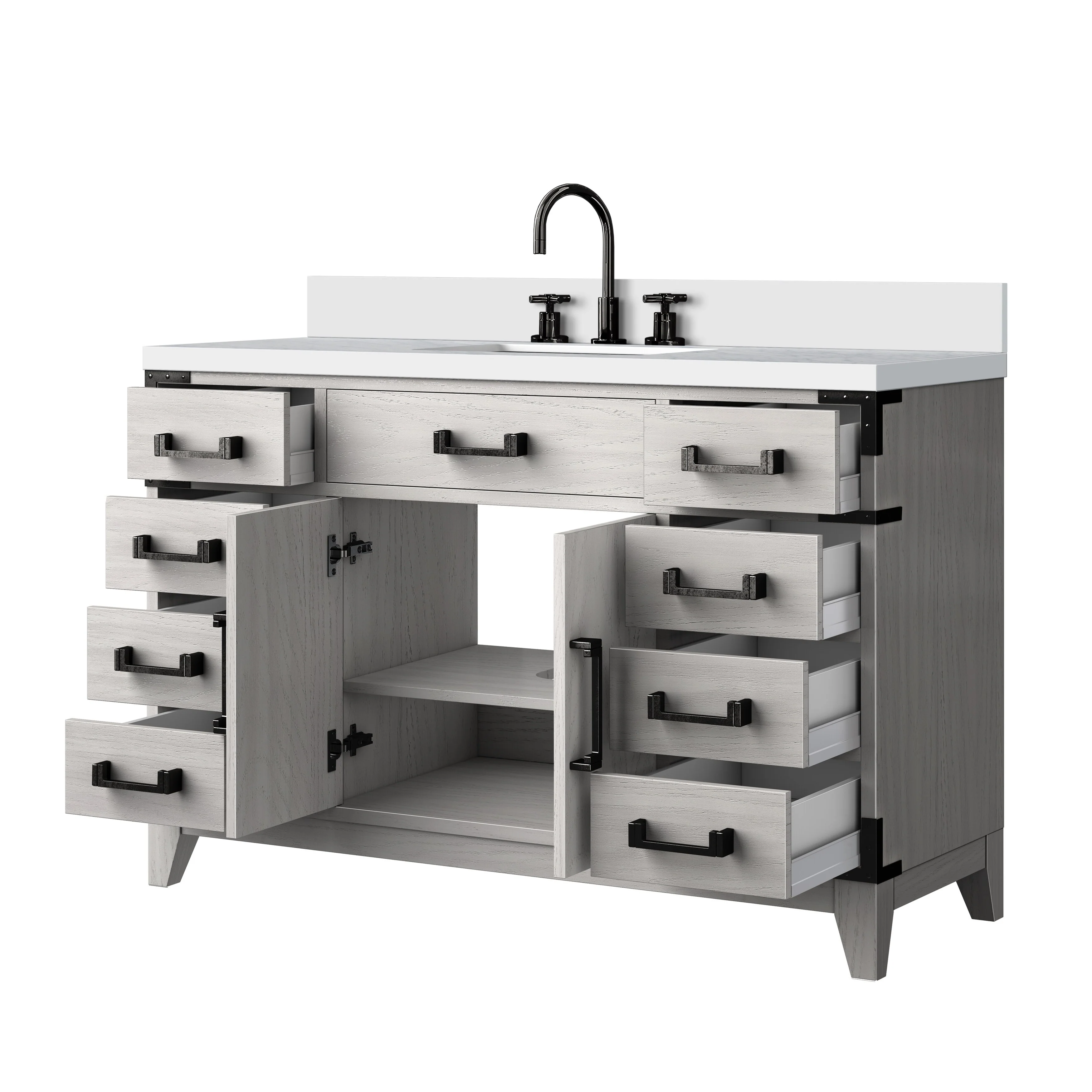 Laurel Bath Vanity Quartz Top, Sink and Faucet