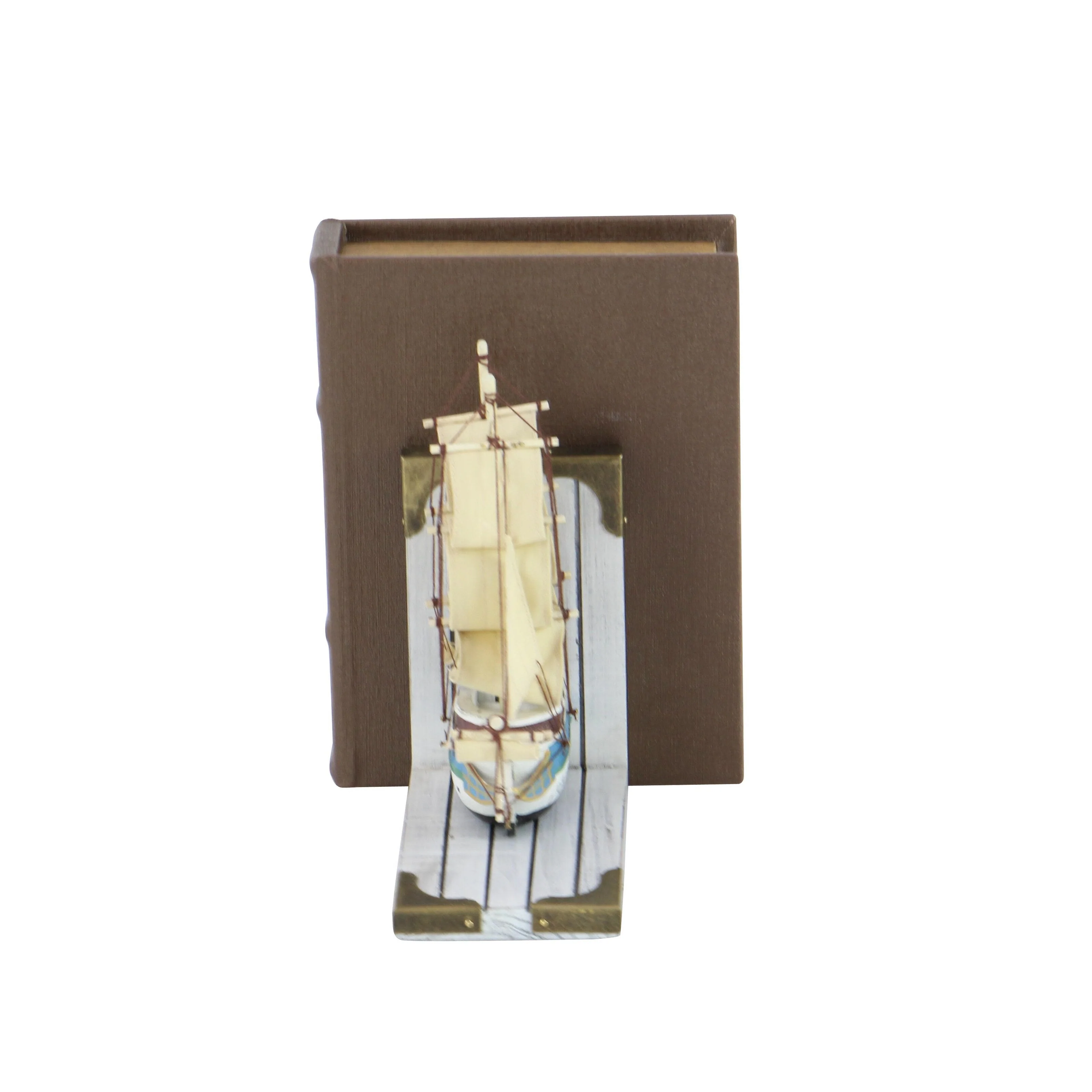 White Pine Coastal Bookends Boats and ships (Set of 2)