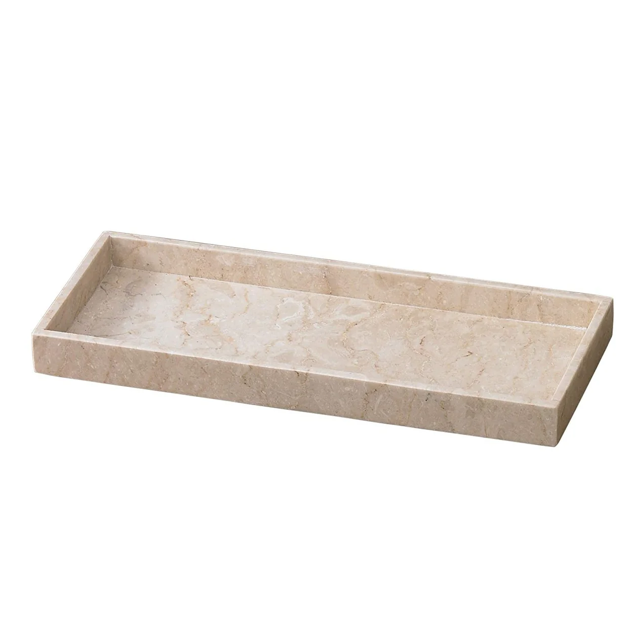 Creative Home Champagne Marble Vanity Tray - Beige - 16