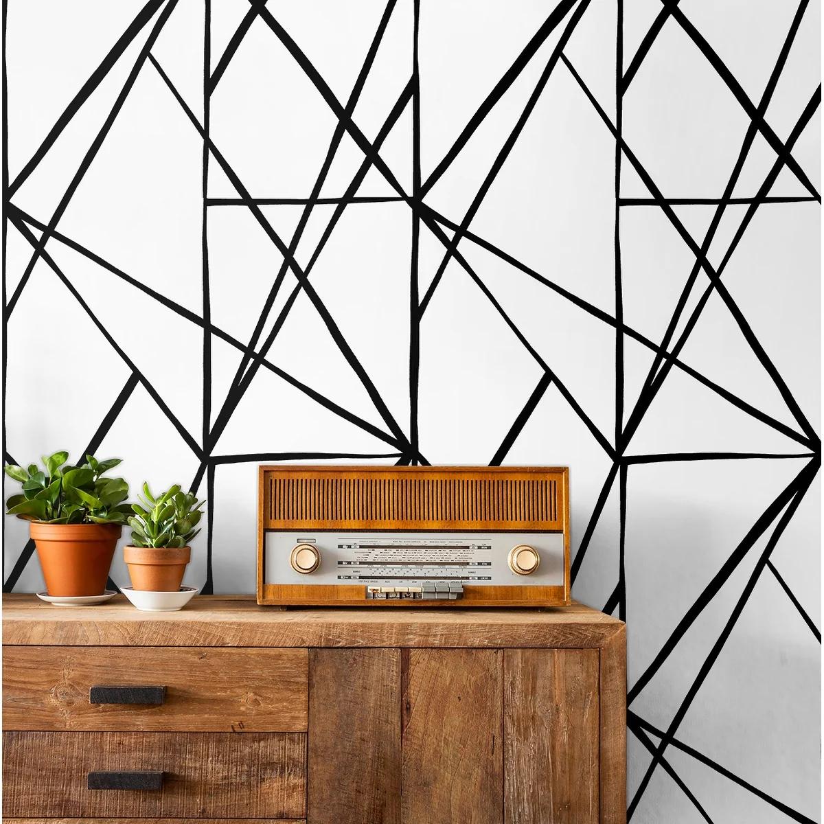 NextWall Quartz Geo Peel and Stick Wallpaper