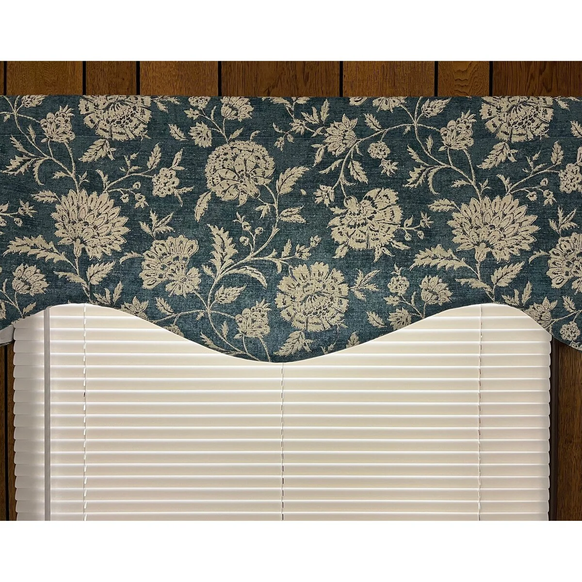 Brisia denim shaped valance