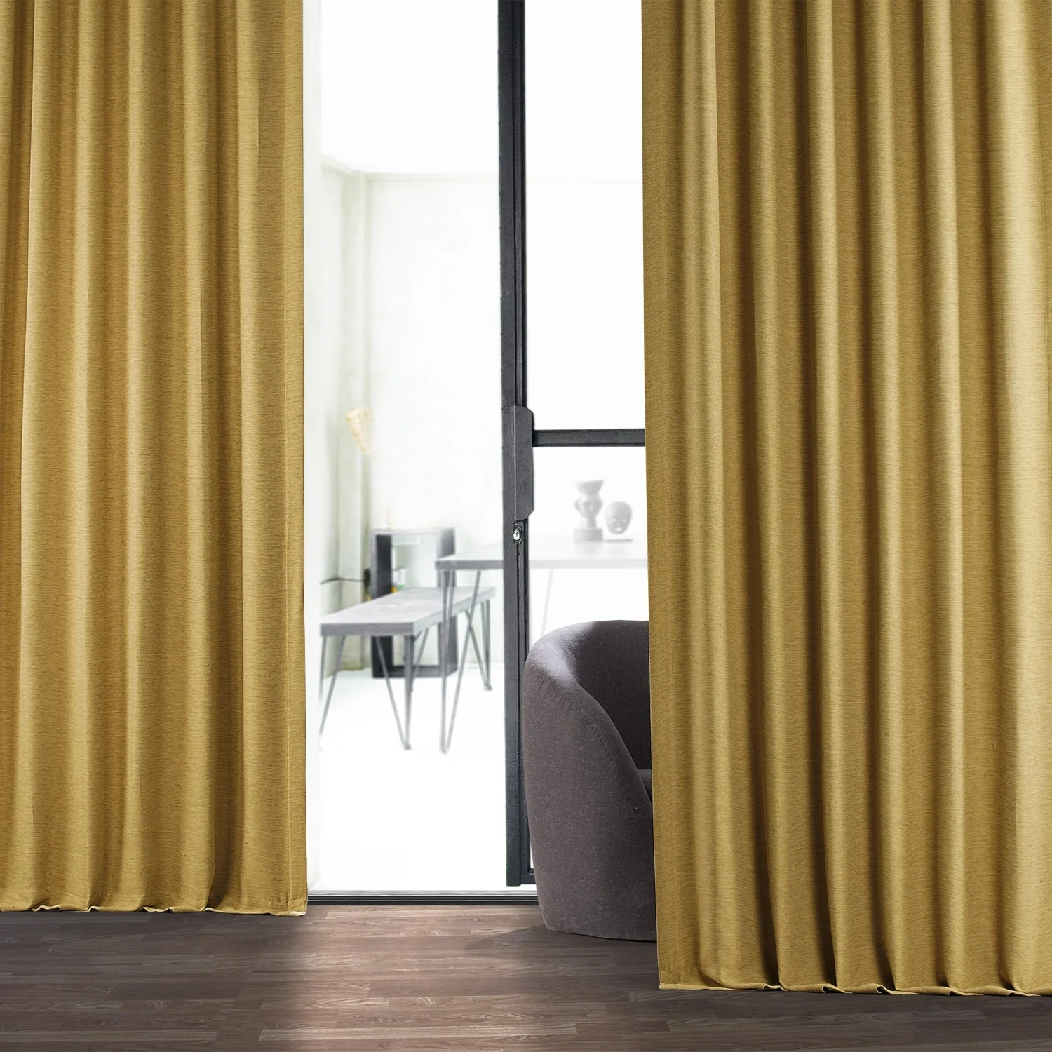 Exclusive Fabrics Textured Bellino Room Darkening Curtains (1 Panel)