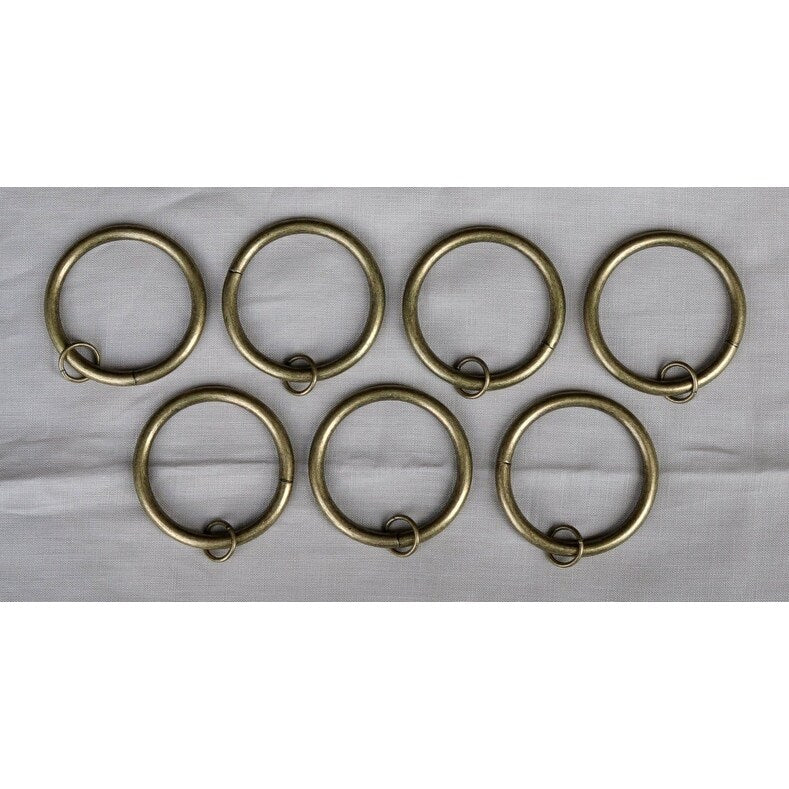 Set of 16 Metal Curtain Eyelet Rings 3 Inch Inner Diameter