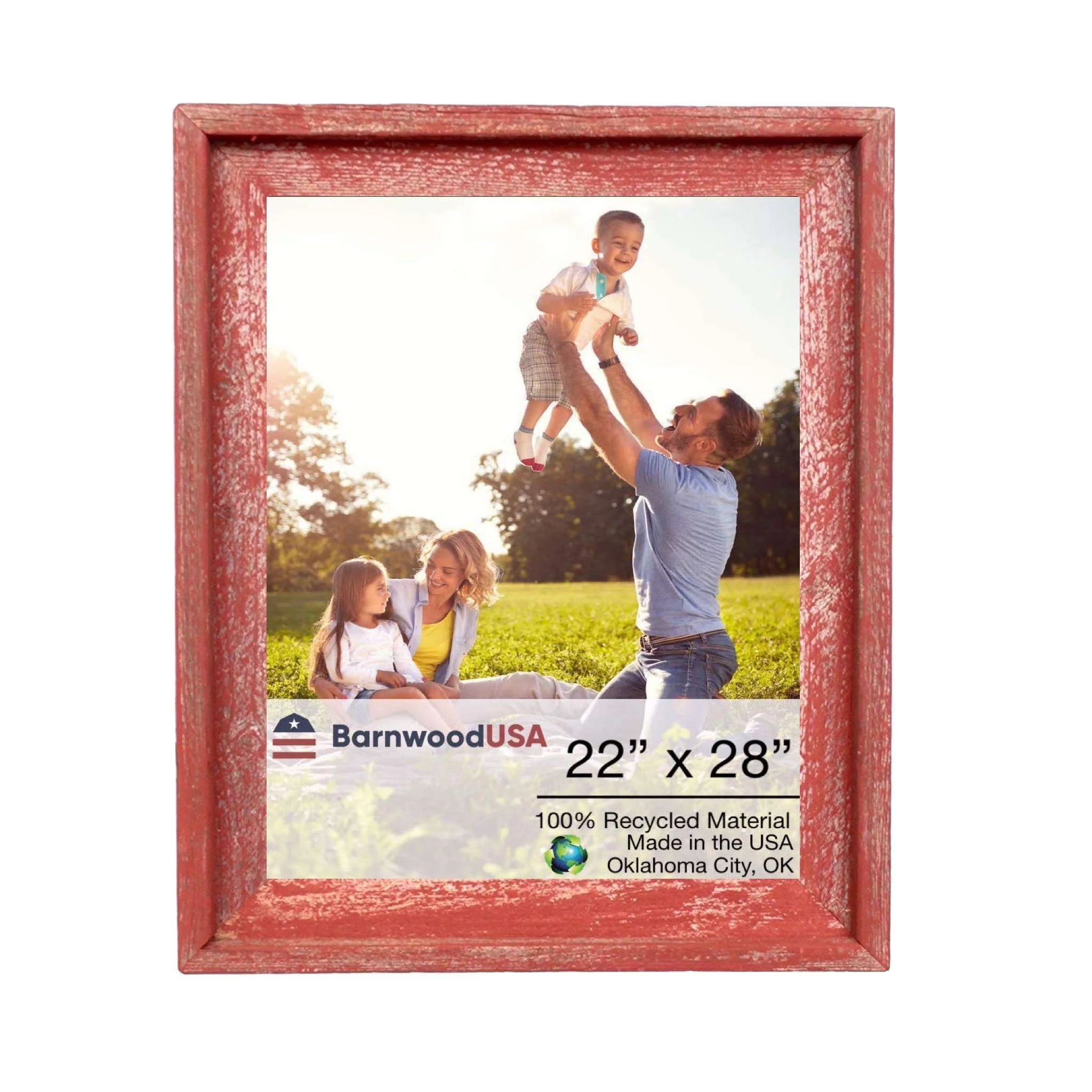 BarnwoodUSA Rustic Farmhouse Signature Wood Picture Frame