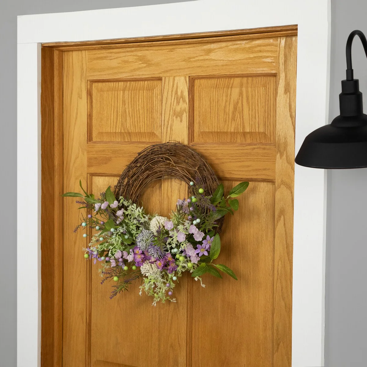 Wildflower and Berry Half Spring Wreath - 24