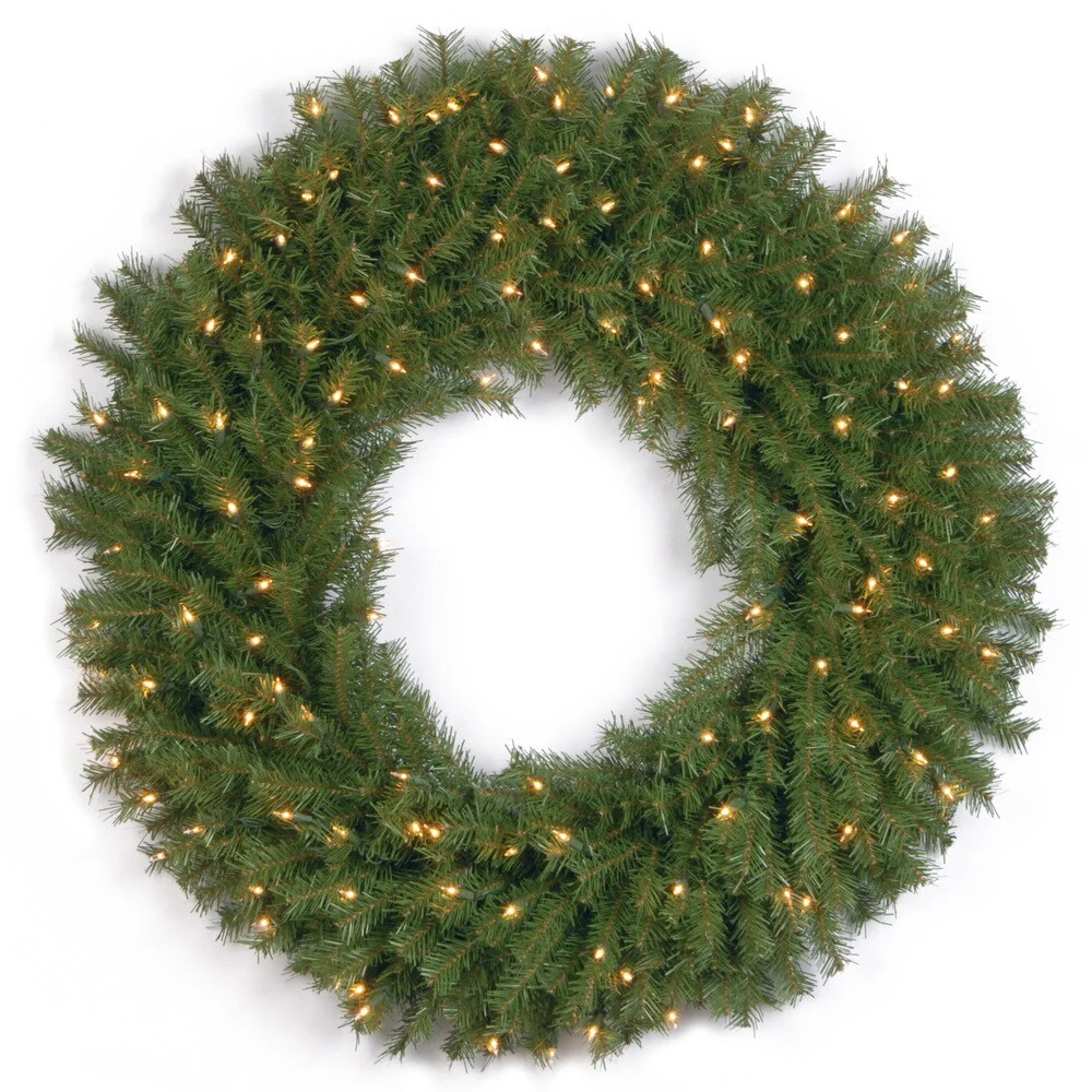 National Tree Company 3 ft. Norwood Fir Wreath with Multicolor Lights