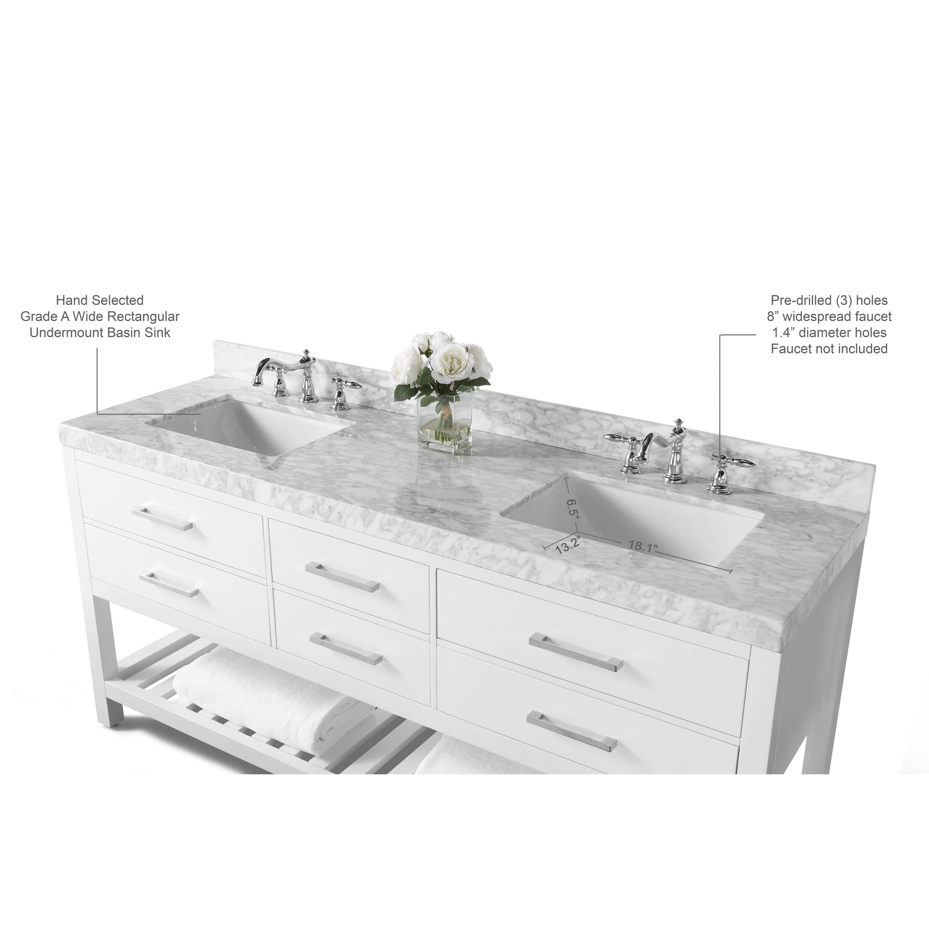 Ancerre Designs Elizabeth Bathroom Vanity Set