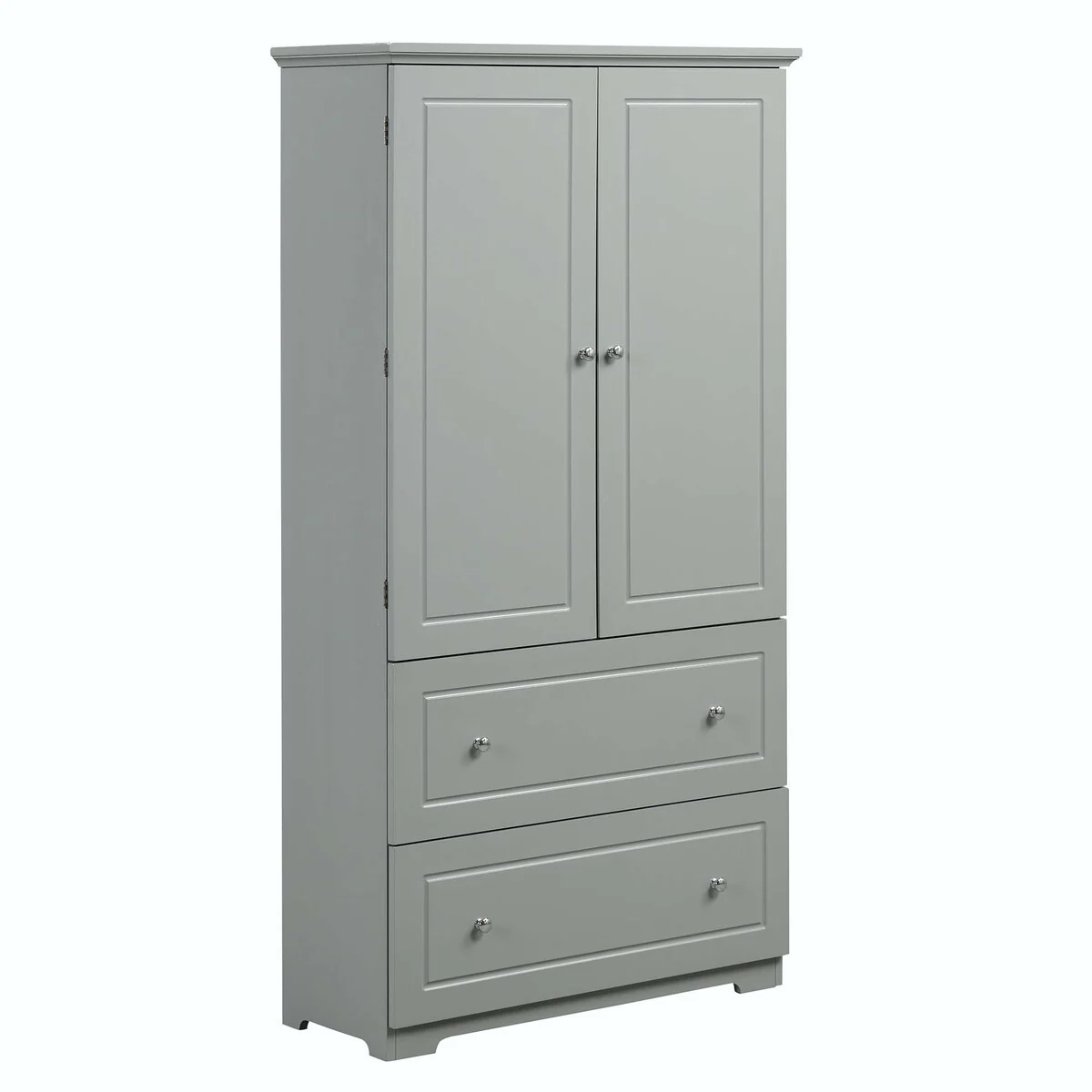 Tall Bathroom Storage Cabinet with Drawers and Adjustable Shelf
