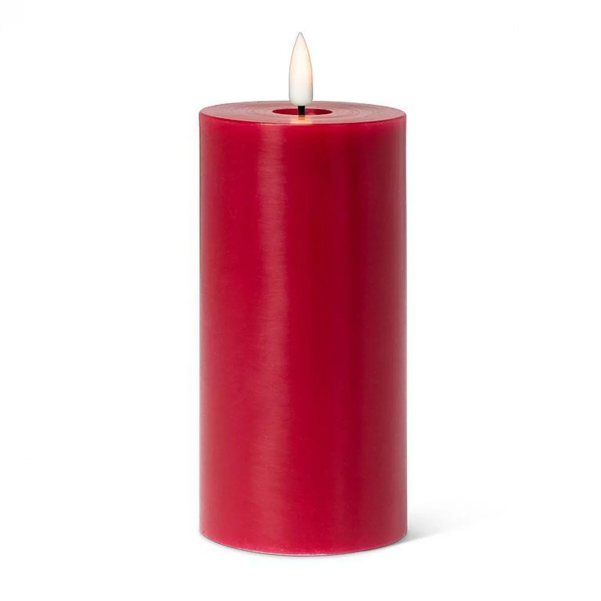 Red Flameless Led Pillar Candle