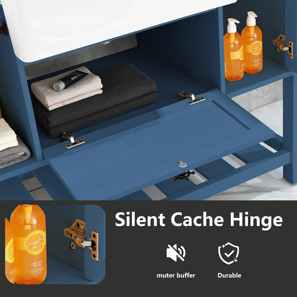 48 in.W x 20 in.D x 33.60 in.H Solid Wood Bathroom Vanities Without Tops