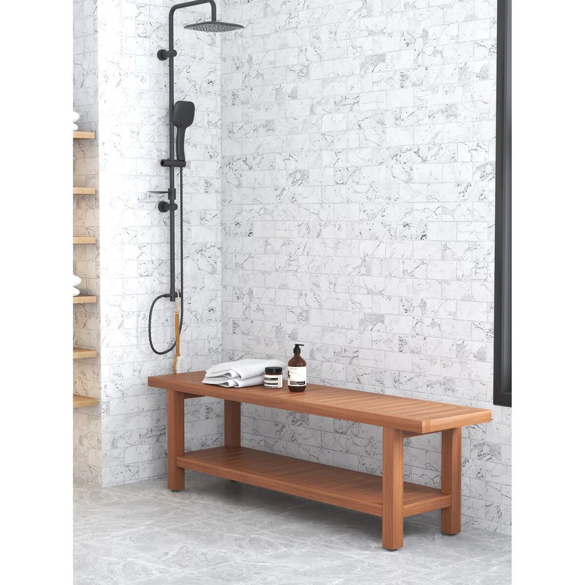 The Original Spa Teak Shower Bench