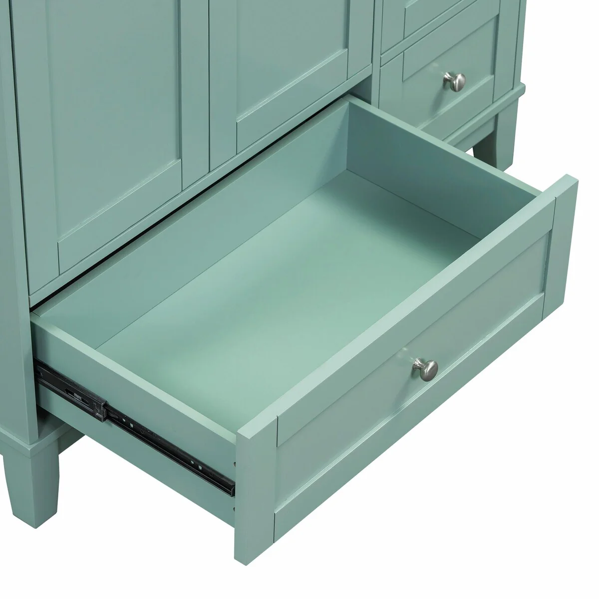 Modern 36-Inch Bathroom Vanity with Resin Sink and Ample Storage