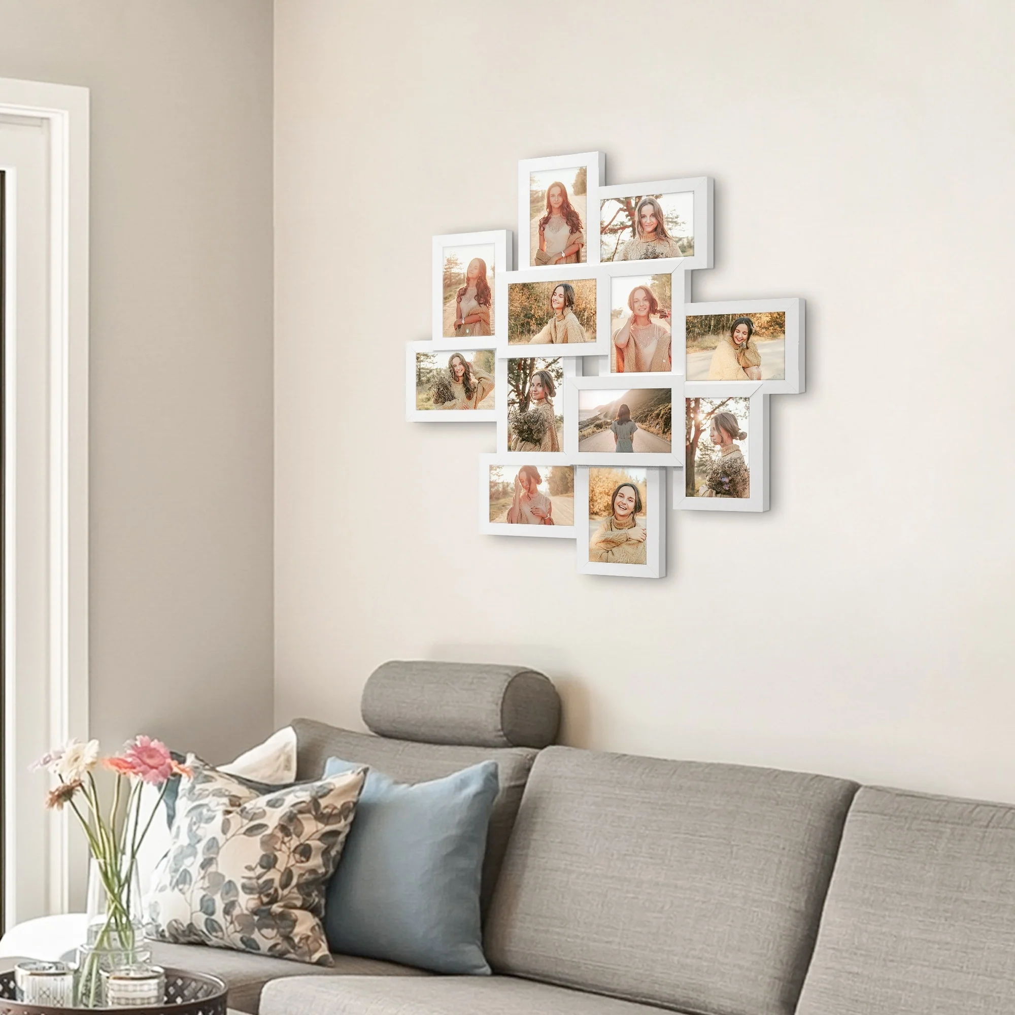 Modern Photo Frame 24x24 Square Storm Eye White PVC Picture Frame