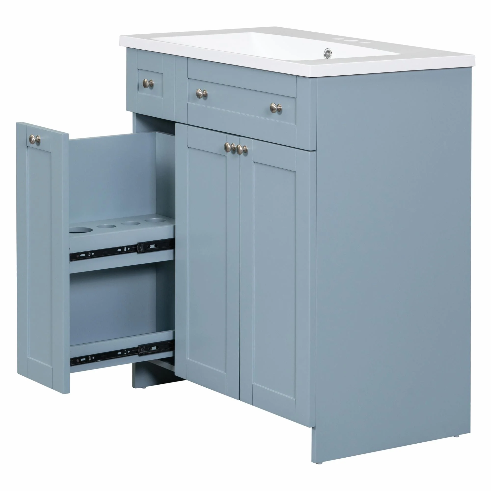 30-Inch Bathroom Vanity with Ceramic Sink Combo
