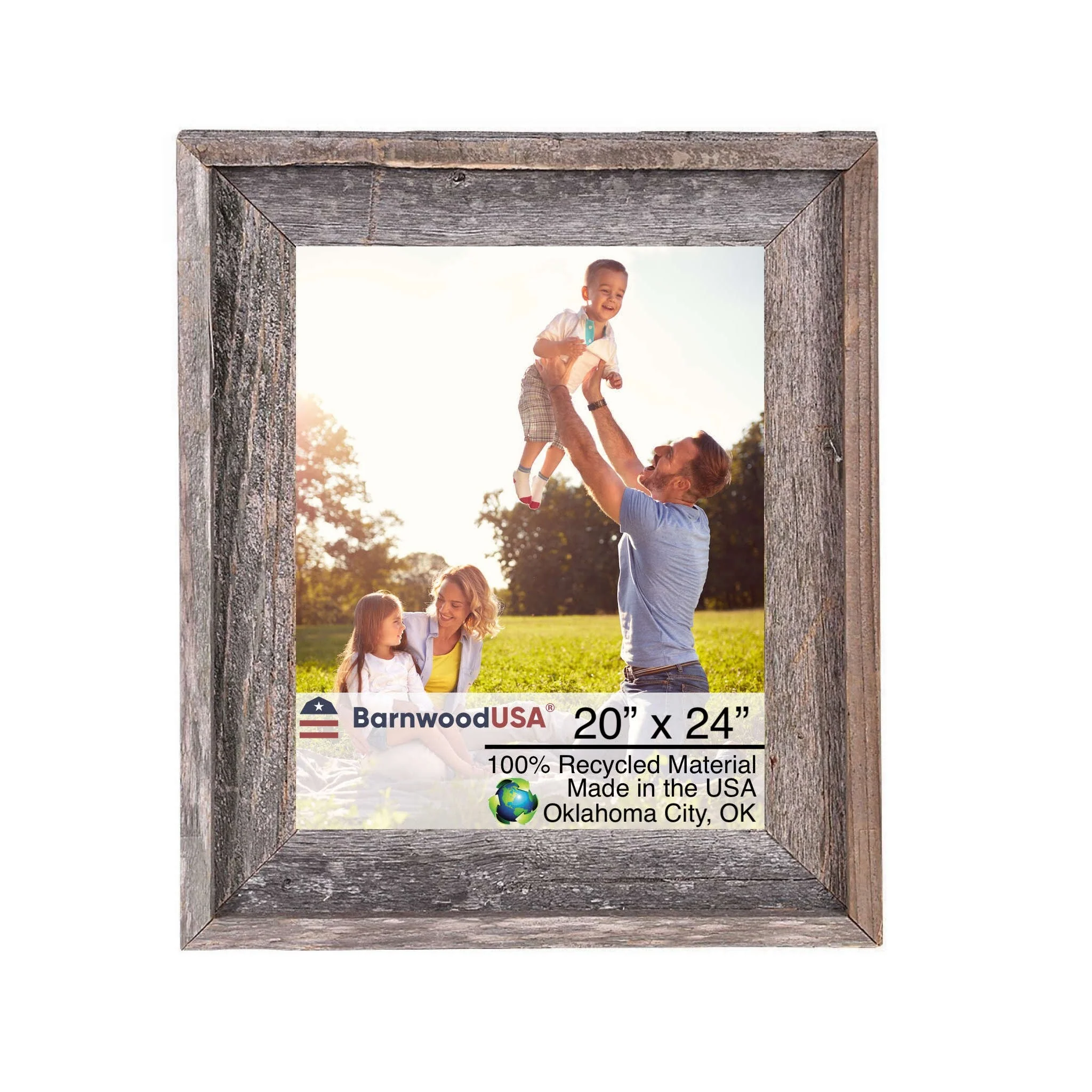 BarnwoodUSA Rustic Farmhouse Signature Wood Picture Frame
