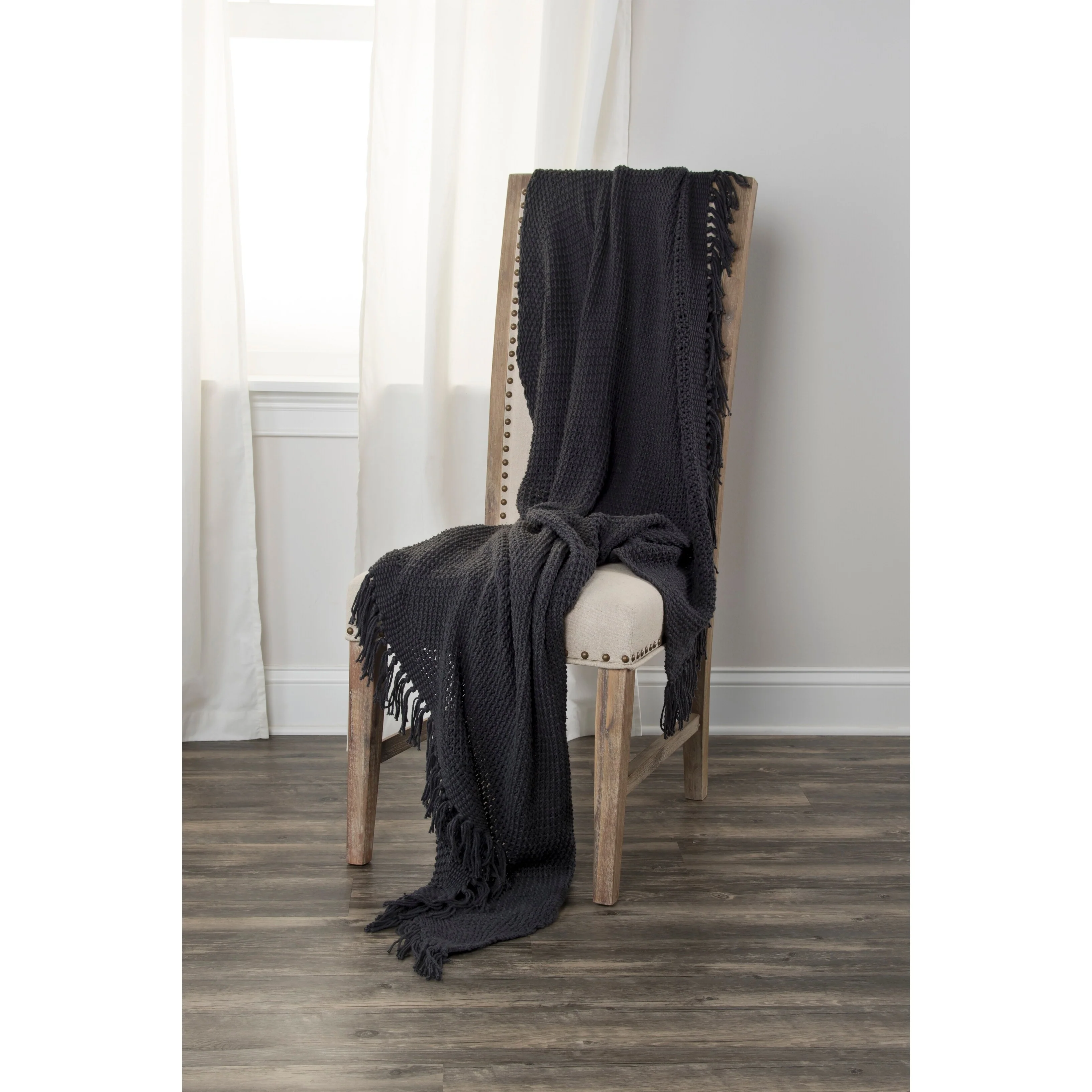 Rizzy Home Knitted Solid Color Throw, 50
