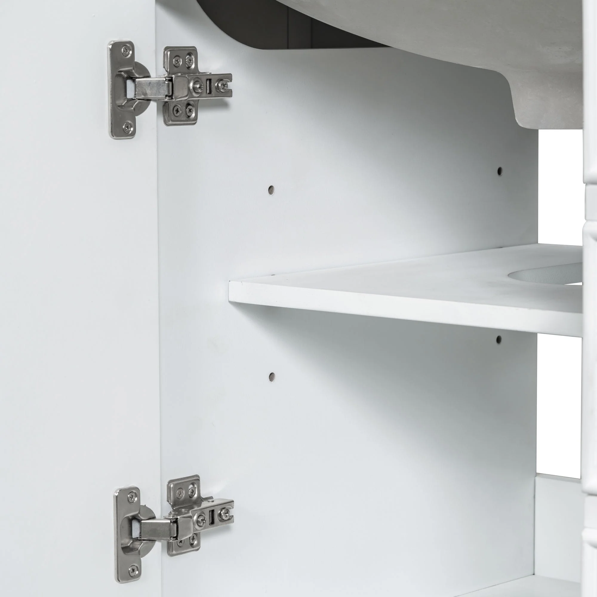 36 Inch Freestanding Bathroom Vanity Set with Drawers and Ceramic Sink