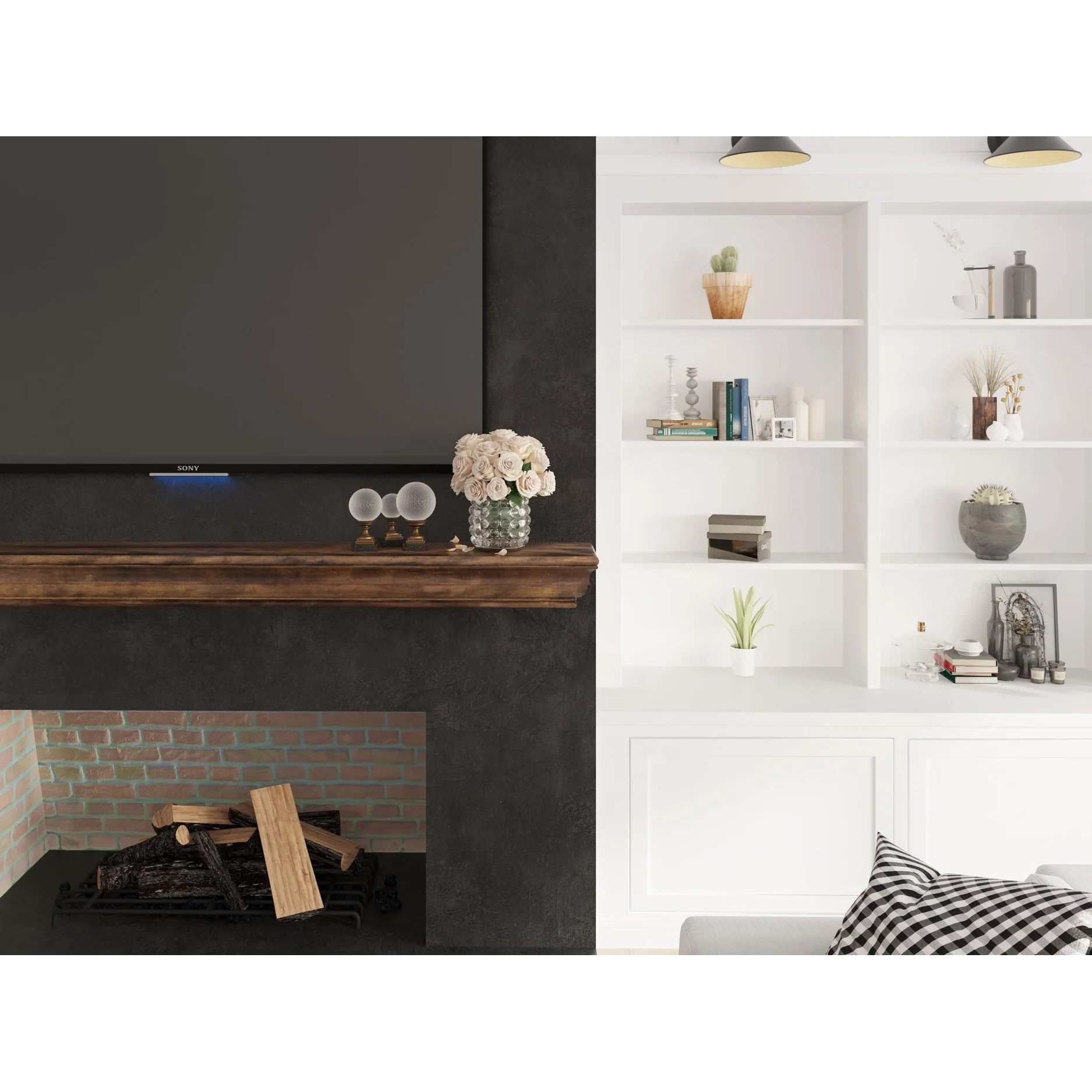 Dogberry Collections Shaker Wood Mantel