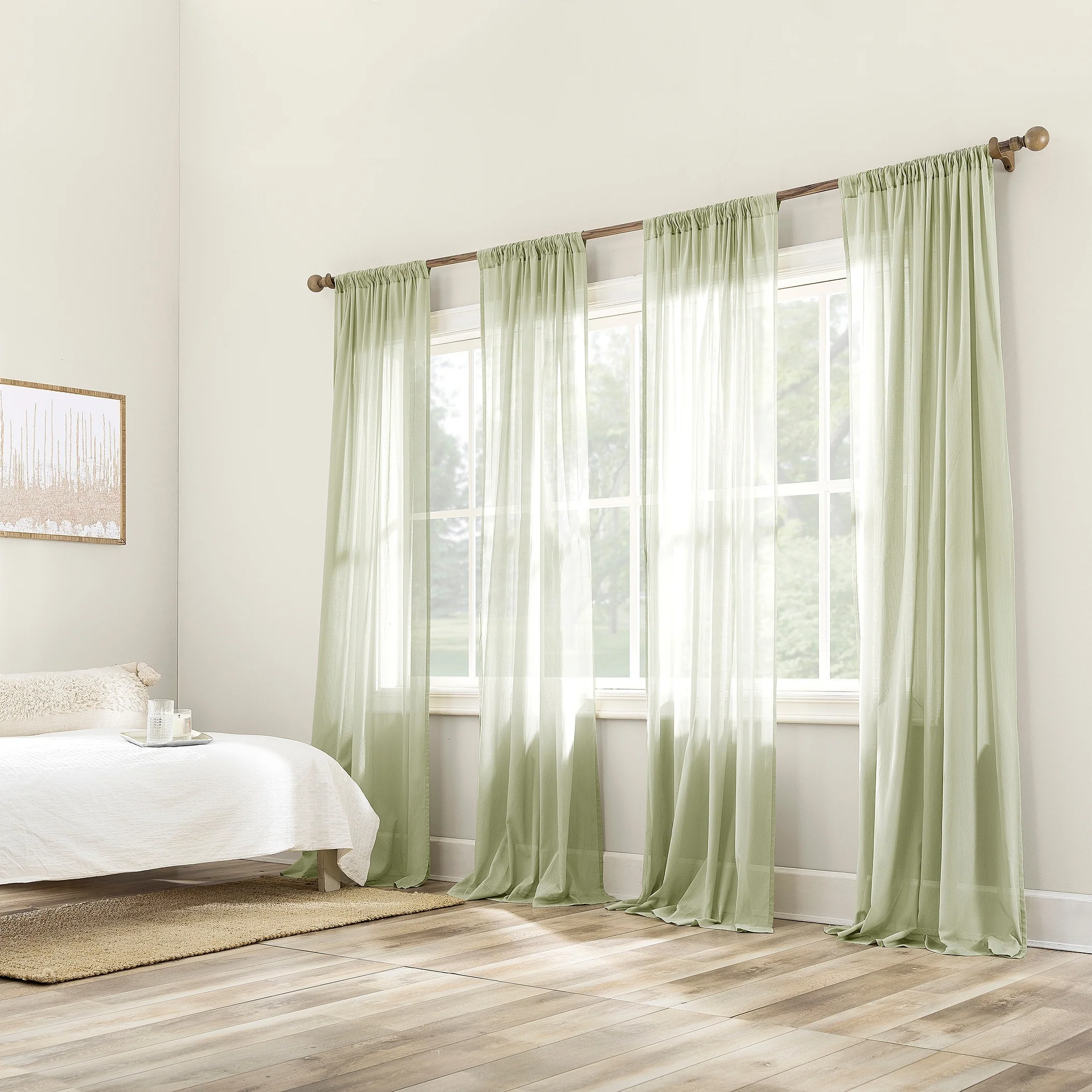 Archaeo Cotton Sheer Curtain, Single Panel