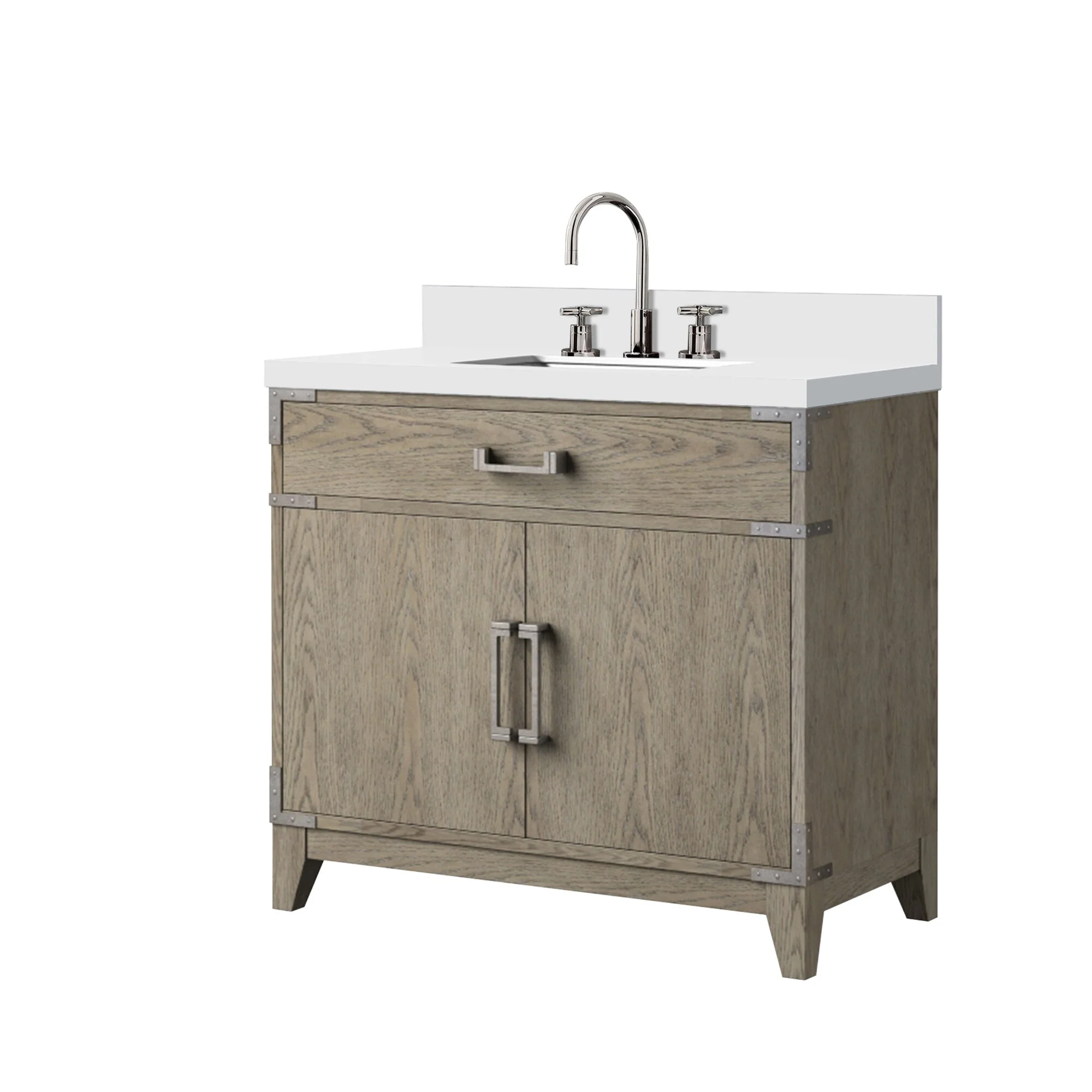 Laurel Bath Vanity Quartz Top, Sink and Faucet