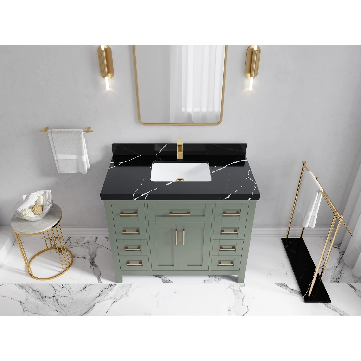 Willow Collections 42 in. W x 22 in. D Cambridge Single Sink Bathroom Vanity with Countertop