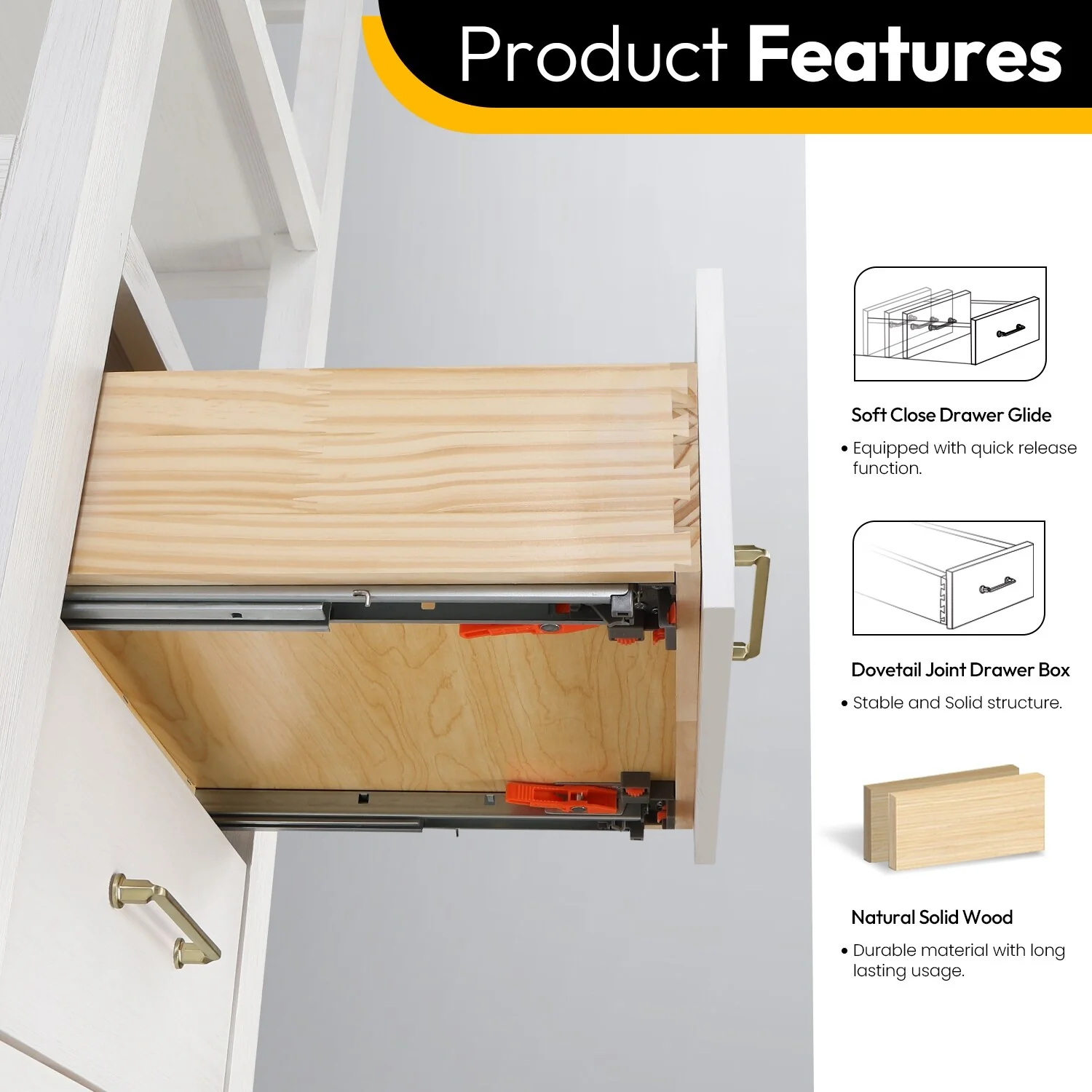 Leon 22 in. Storage Cabinet for Bathroom, Kitchen and Living Room