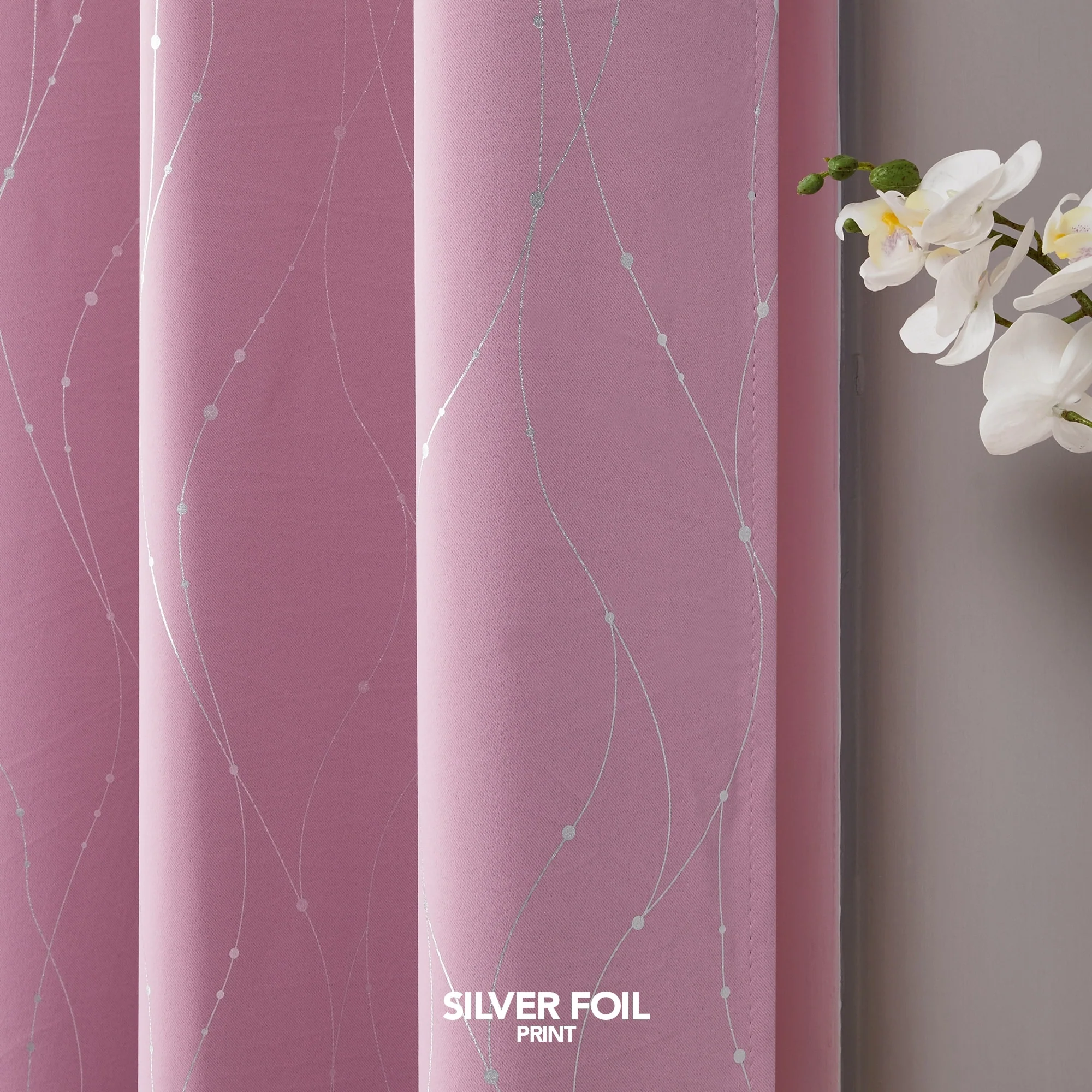 Deconovo Wave Line with Dots 52 Width Curtains Pair(2 Panel)