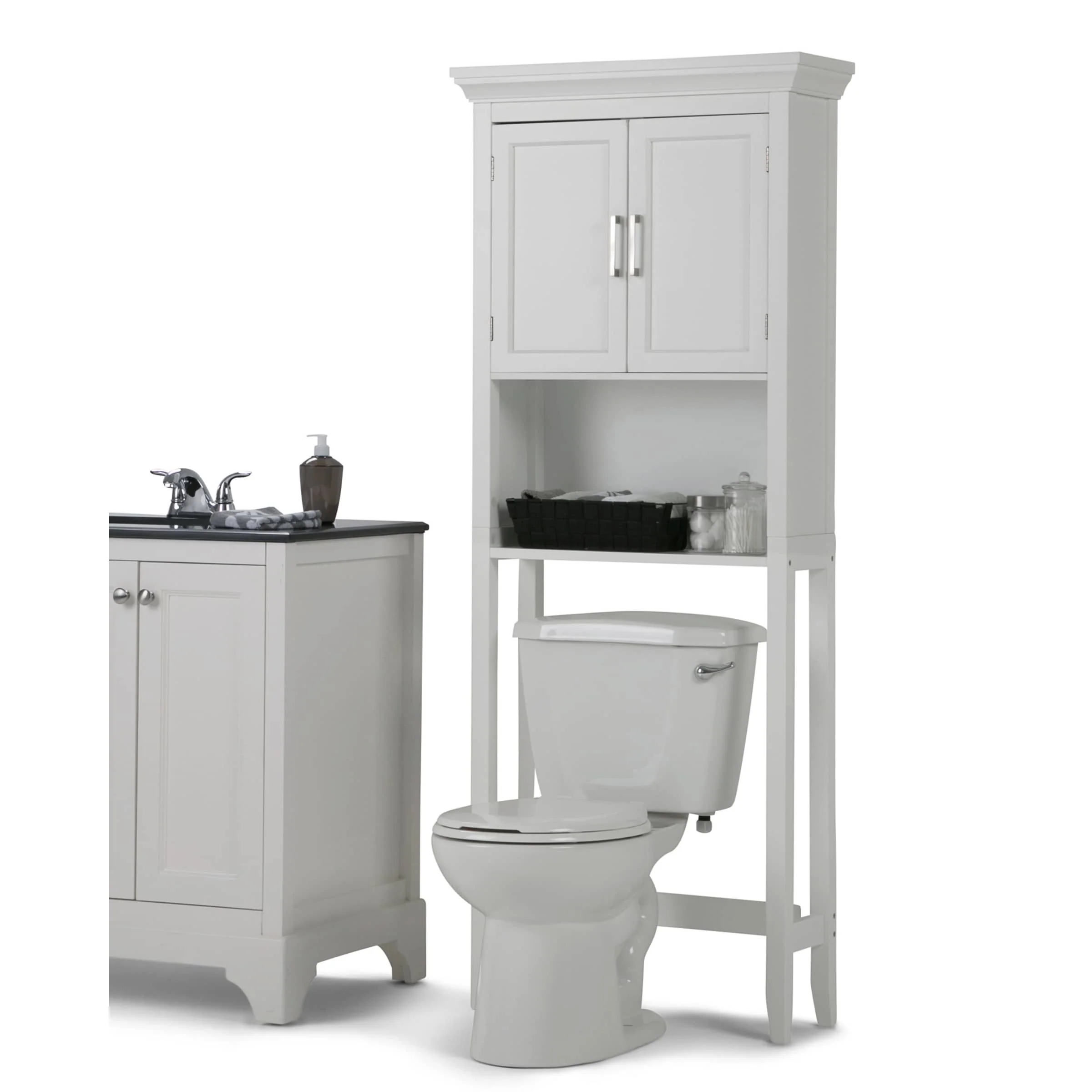 WYNDENHALL Hayes 67 inch H x 27 inch W Space Saver Bath Cabinet - 67 inch high - 67 inch high