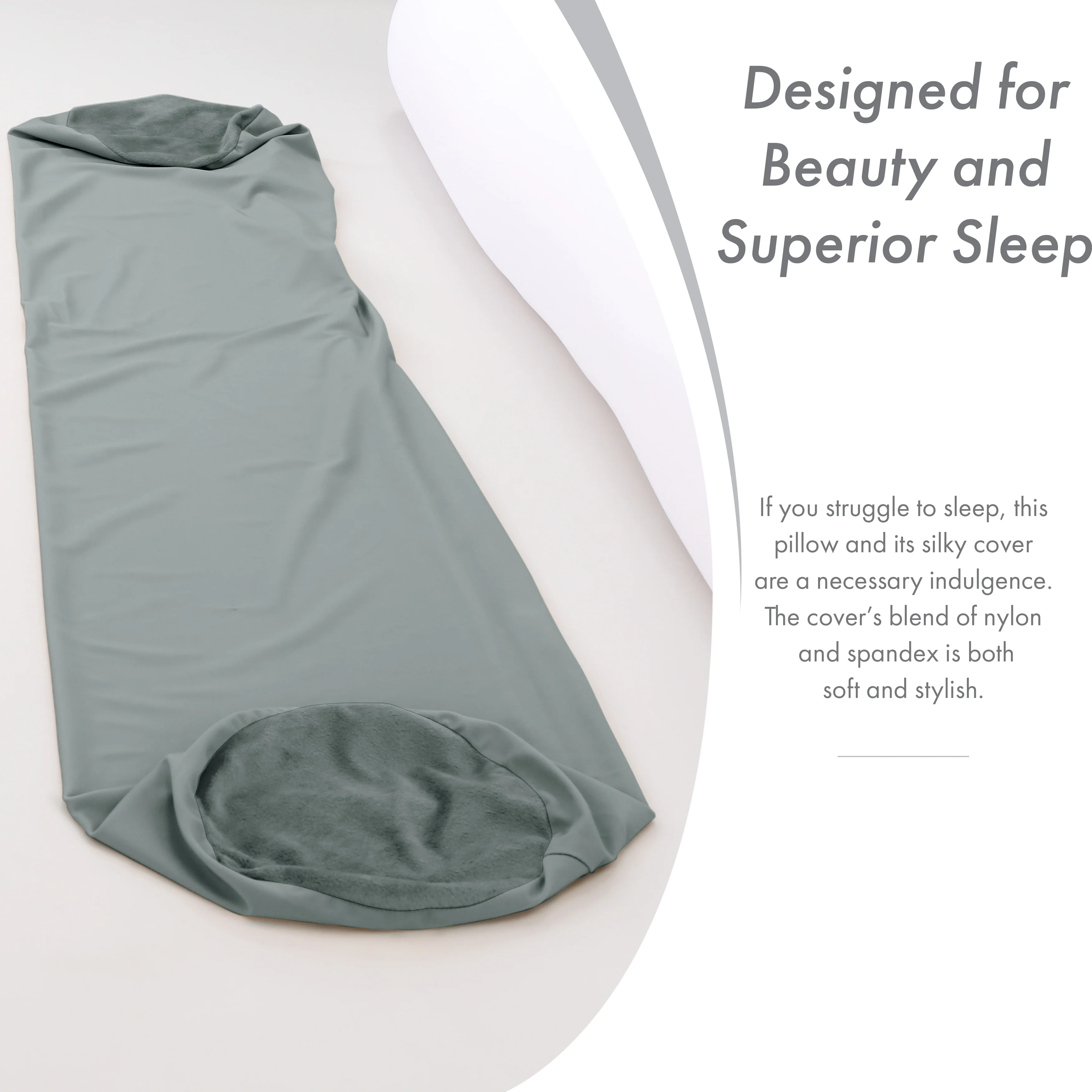 Straight Body Pillow, Premium Microbead,Side Sleeping / Pregnant Women
