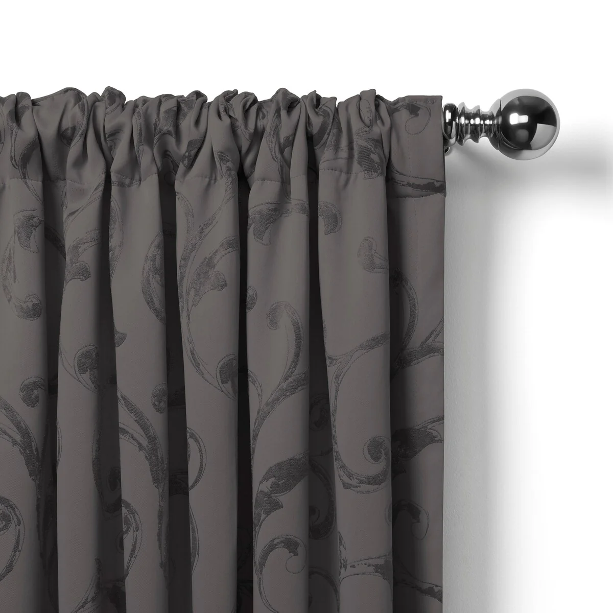 Elrene Mia Jacquard Blackout Scallop Window Valance - 52