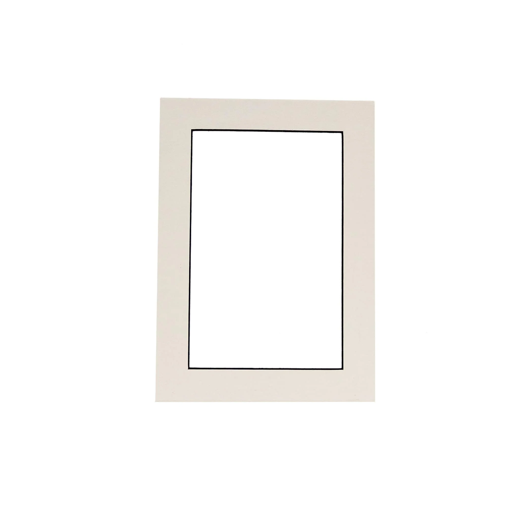 White Photo Mat with Black Core 16x20 for 11x17 Photos Fits 16x20