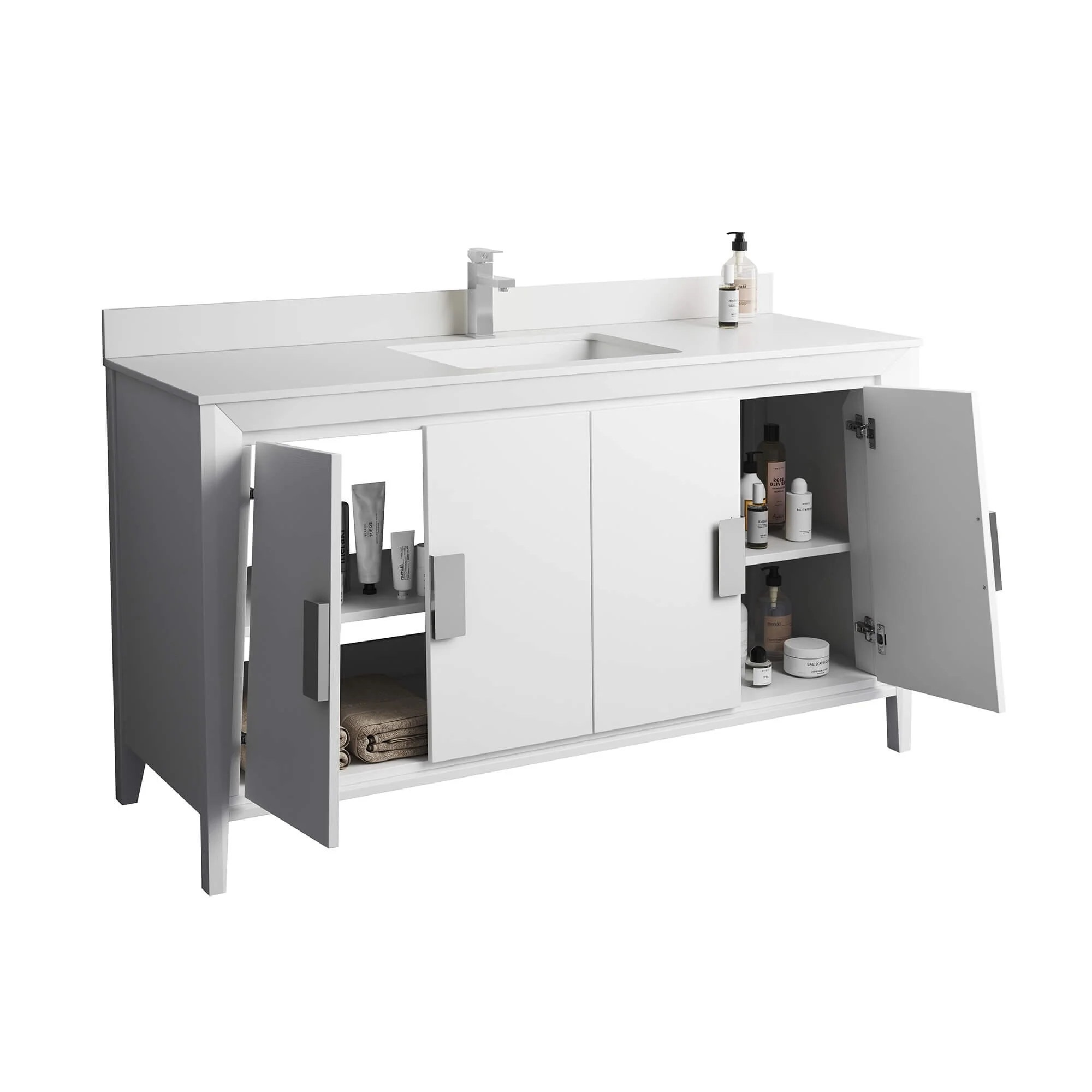 Fine Fixtures Imperial Collection Bathroom Vanity Cabinet Set,