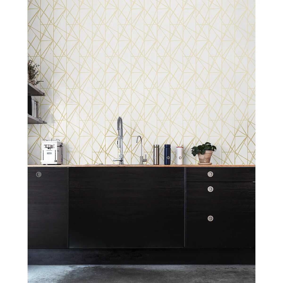 NextWall Quartz Geo Peel and Stick Wallpaper